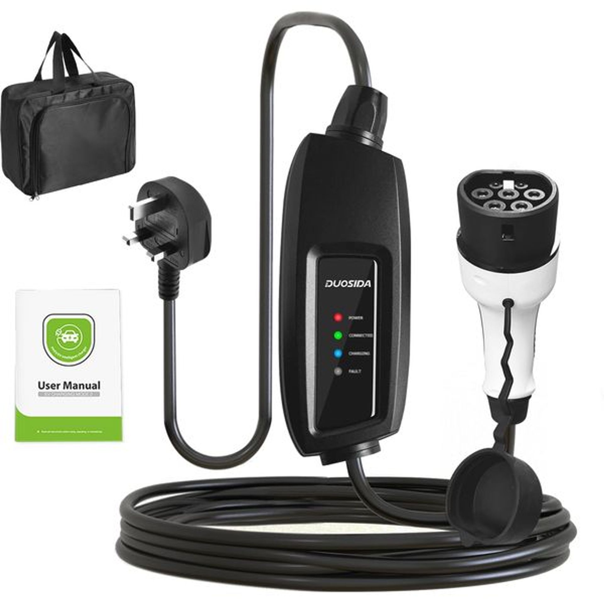Electric Car Charger Holder – Powder-coated Steel – Anti-UV