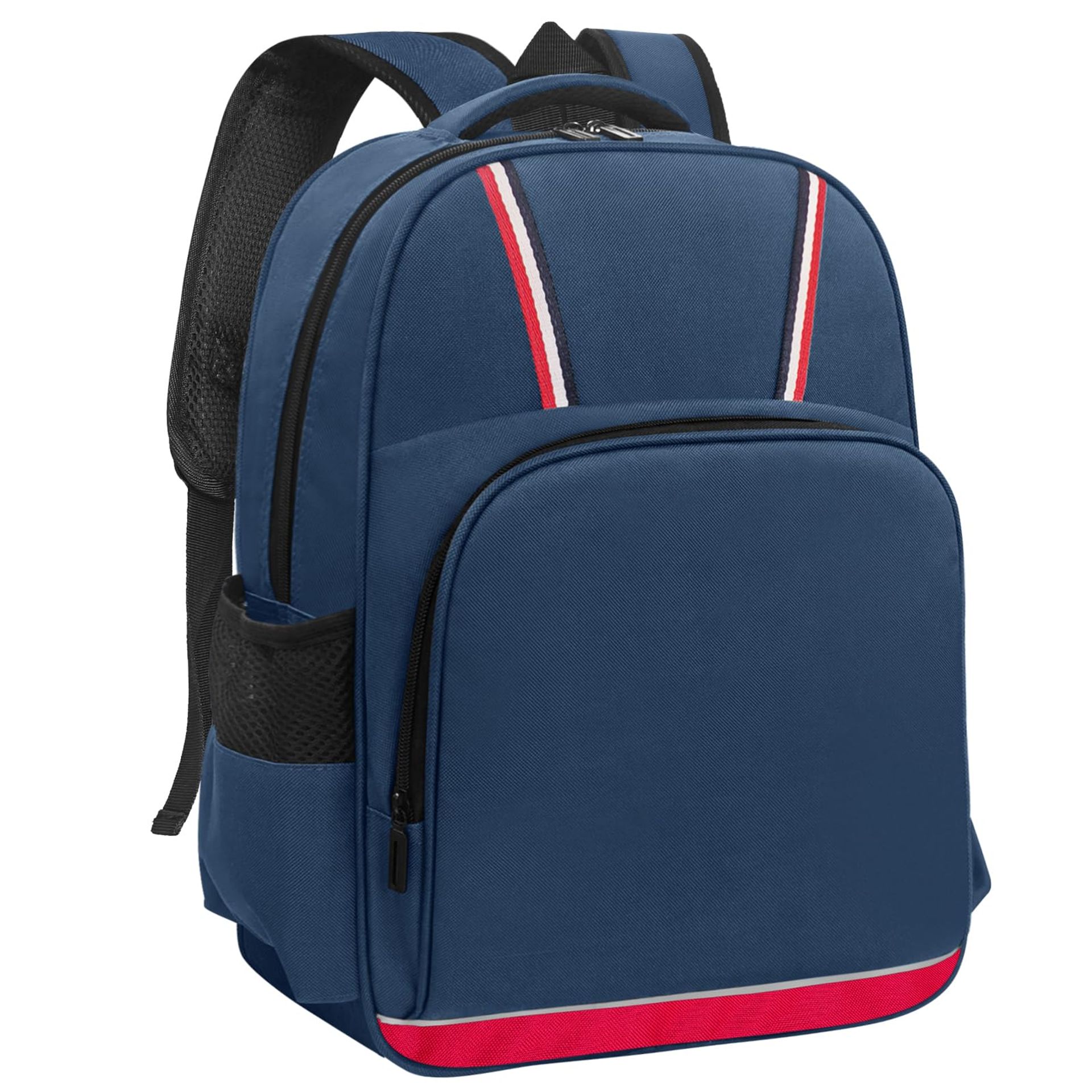 Lightweight Blue Backpack for School Girls with 17" Laptop Compartment, 19L, Water-Resistant