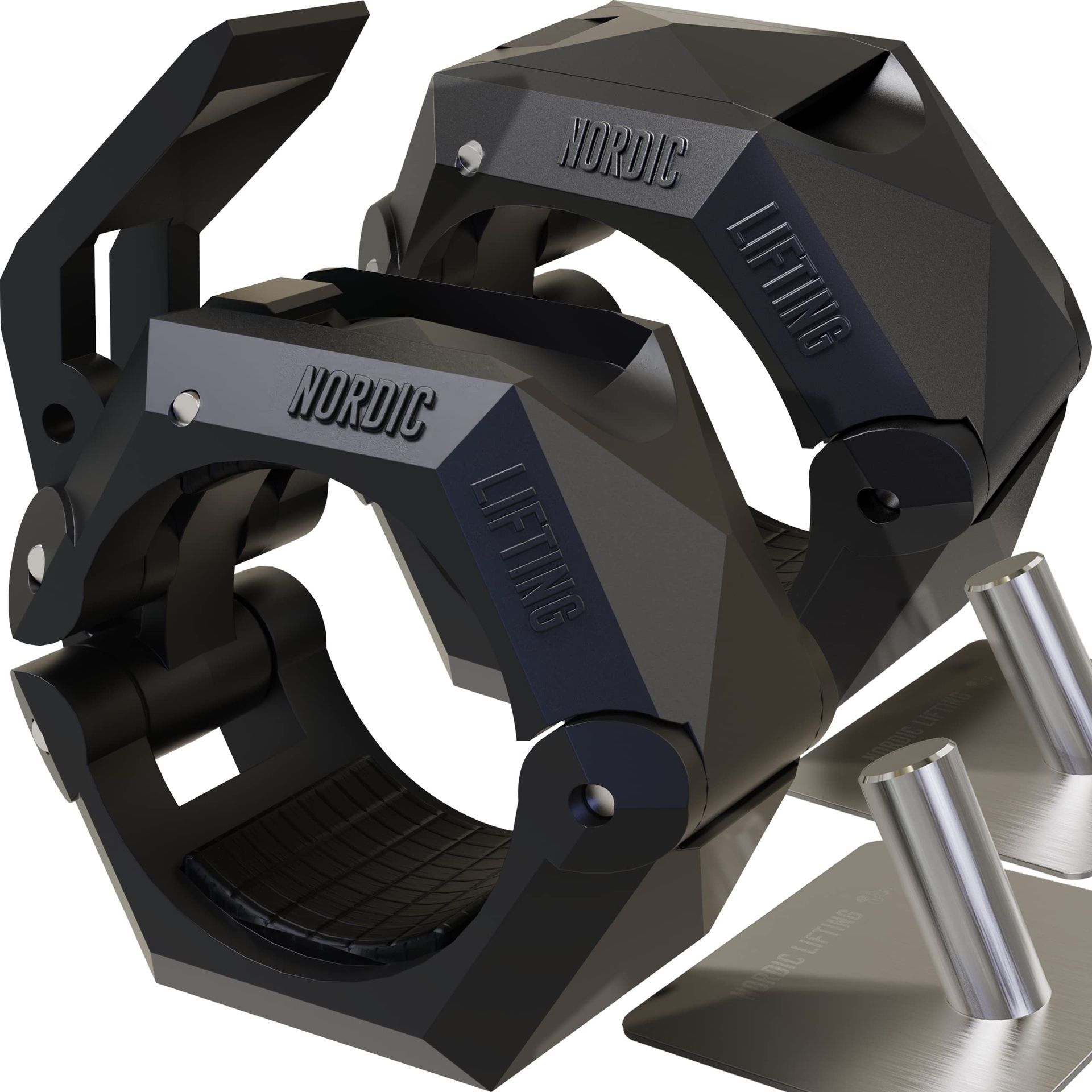 2 Pack Barbell Clips for CrossFit & Weightlifting - Clamps to Any 2” Olympic Bar - Secure & Durable