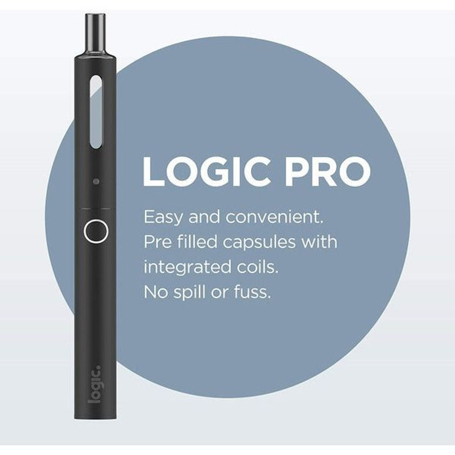 Logic PRO Vape Device Only, Black (No Logic Capsules/ No Nicotine)
