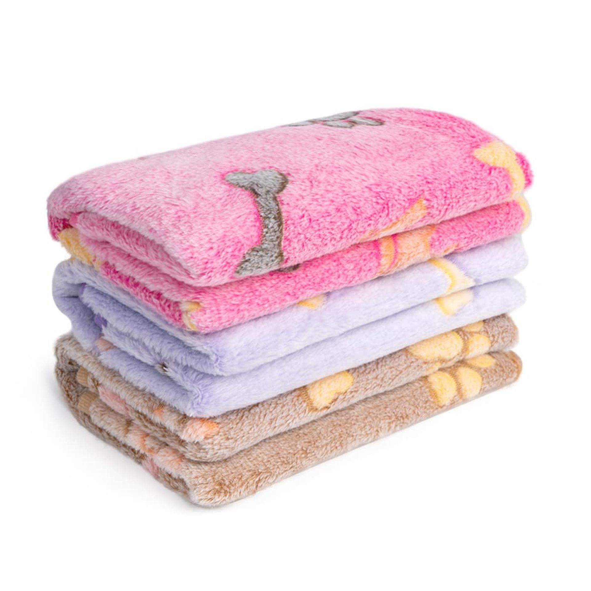 Cosy Pet Blankets - Soft Fleece, Washable, Warm Snuggle for Cats & Dogs, 60x40cm, Flying Paws