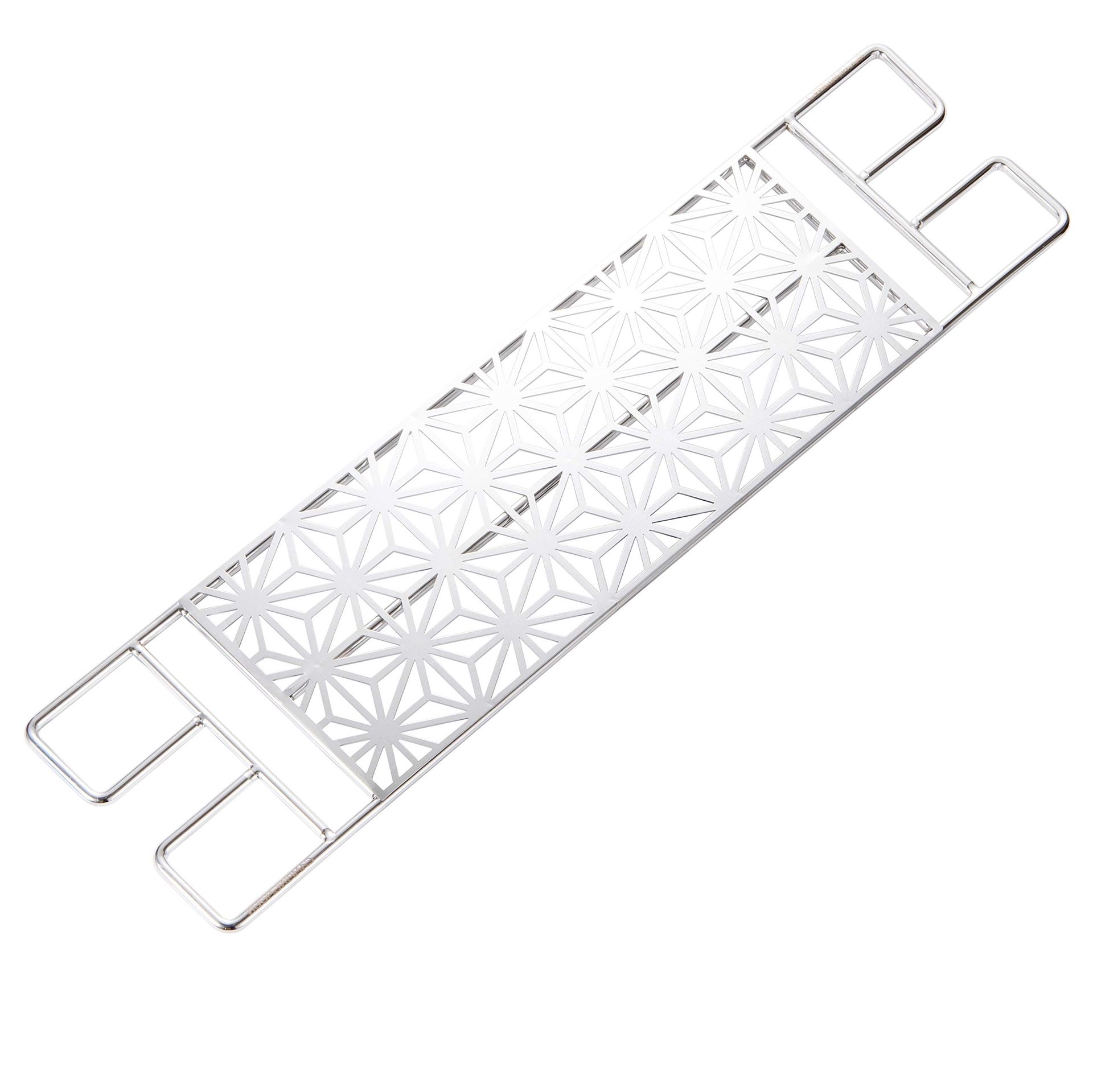 Stainless Steel Cooking Grate BBQ Grill for Fire Pit Camping Outdoor Cooking - Silver MTG-C