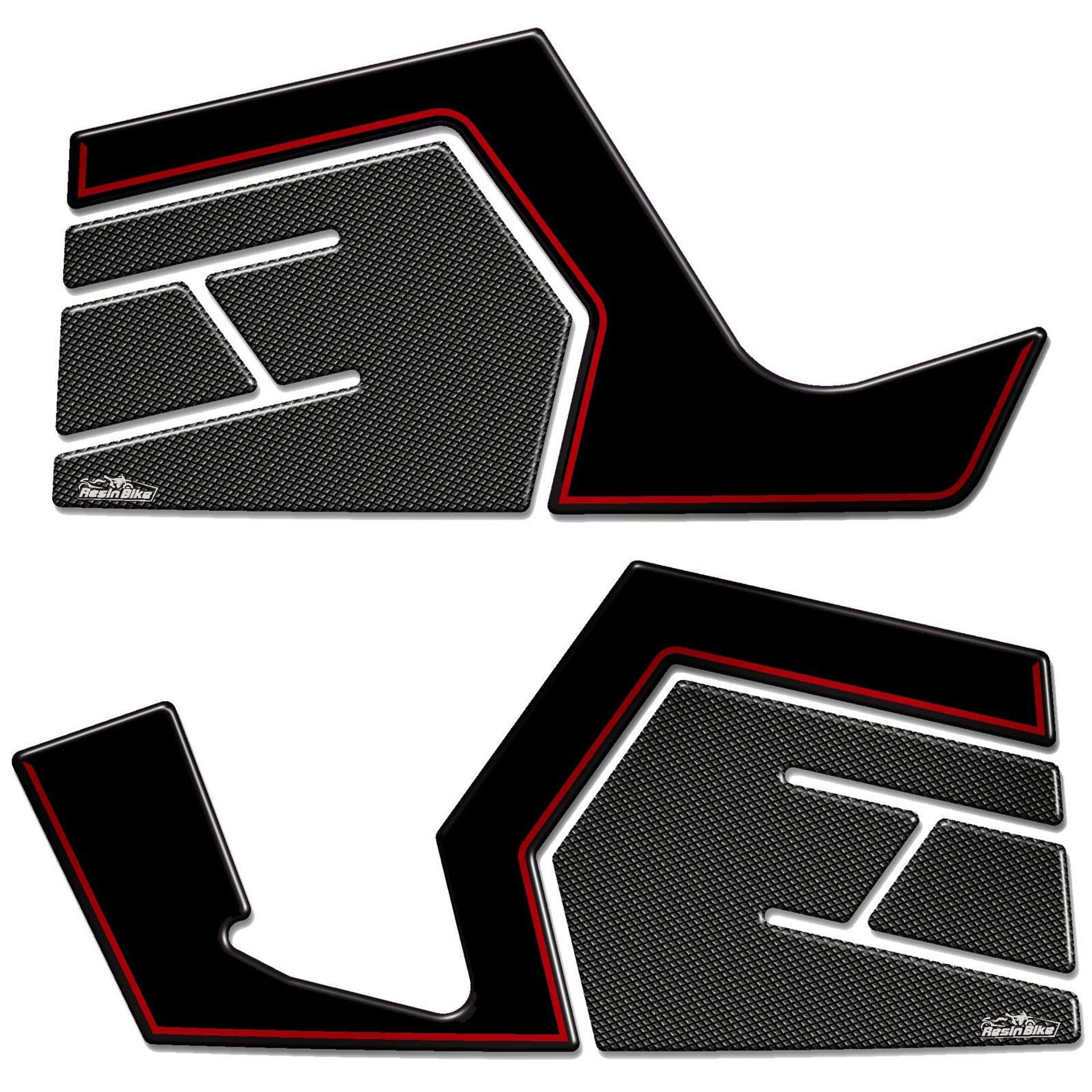 Motorcycle Handguard Resin Stickers Compatible with Suzuki V-Strom 650 2017-2021 Protection from Impact and Scratches - Black B85196A6
