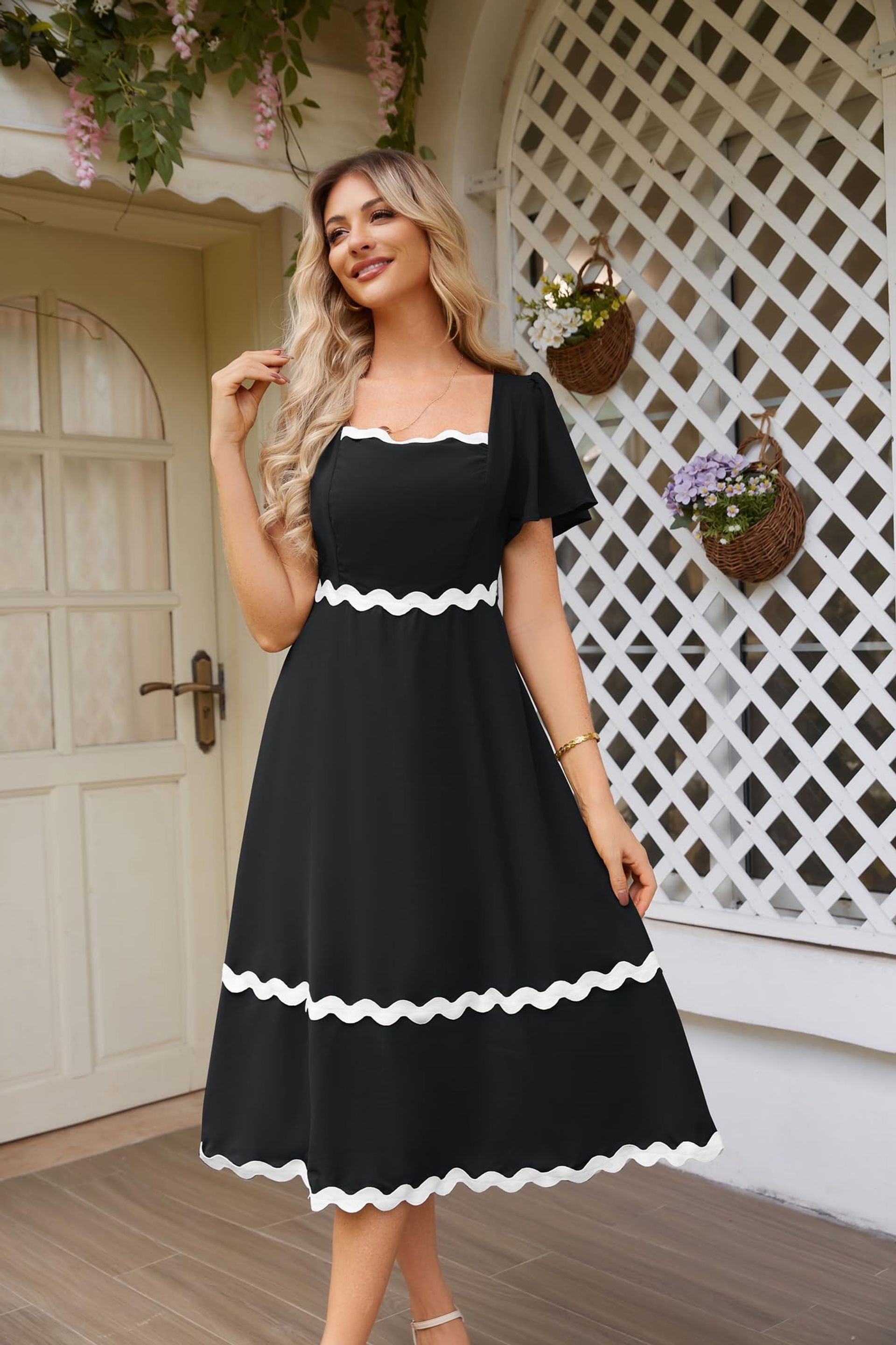 princess polly baby blue dress womens elegant a line party dress adjustable belt oversized