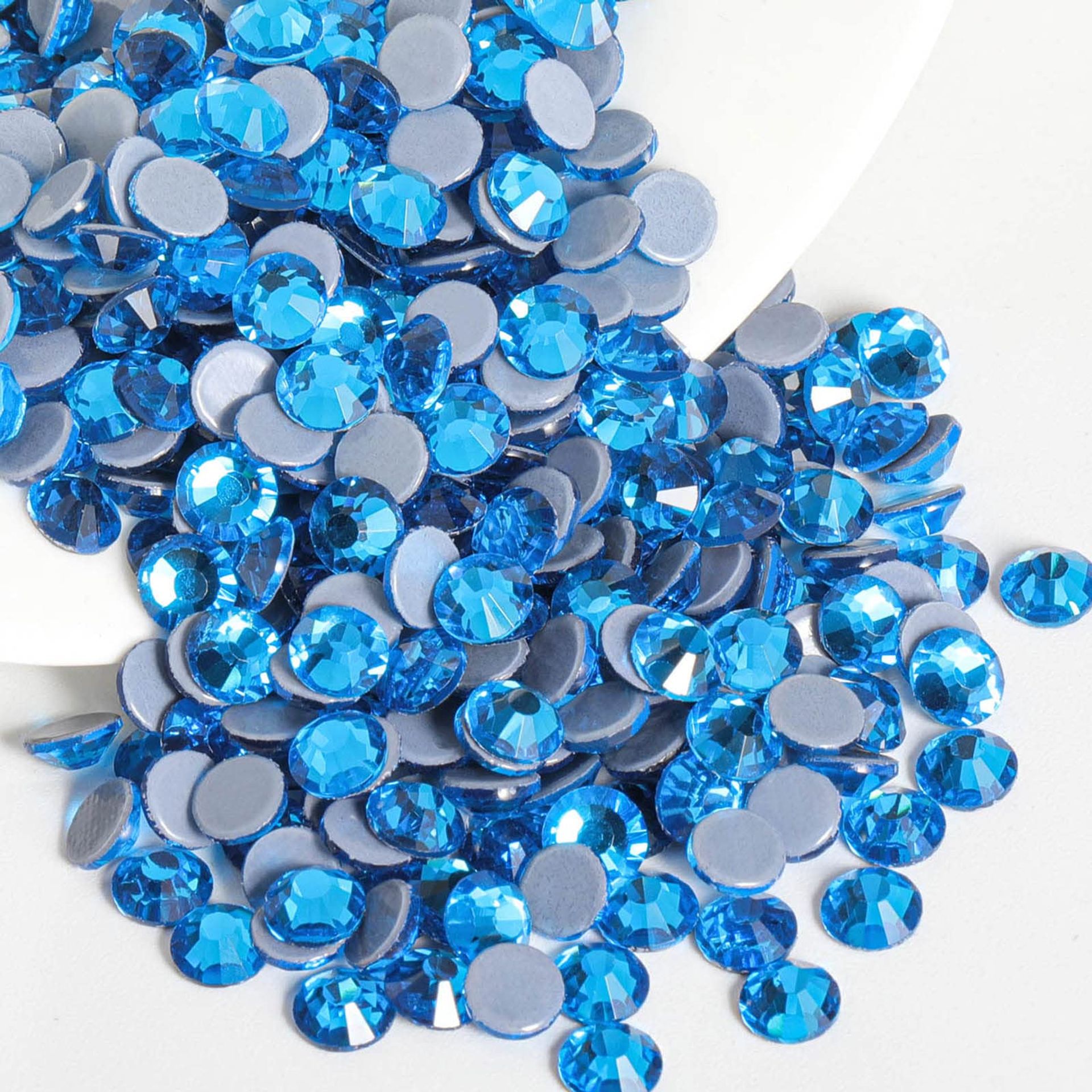 1440pcs Hotfix Rhinestones, Flatback Crystal for Crafts & Clothes, Capri Blue, SS20, 4.6-4.8mm