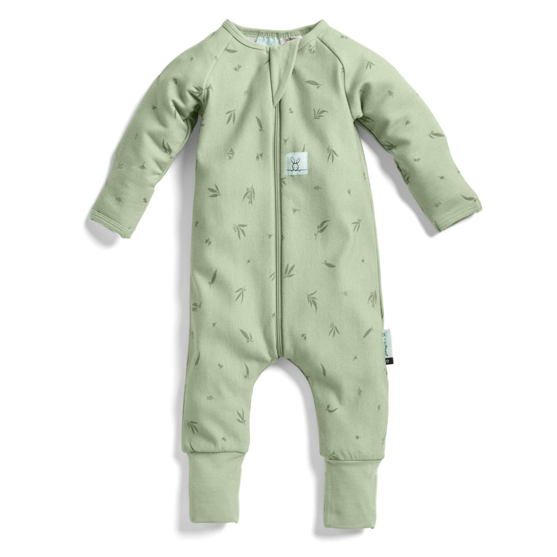 Baby Long Sleeve Romper 1.0 TOG Slim-Fit Breathable Sleep Layer with Front Zip - Willow 00 Months