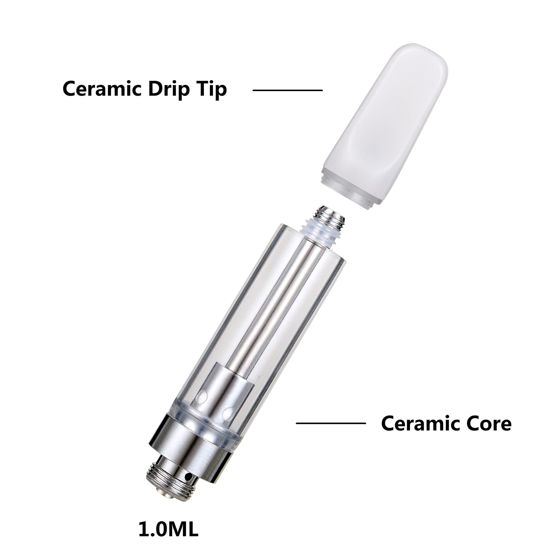 1ML CBD Atomizer Ceramic Core | 510 Thread Vape Cartridge