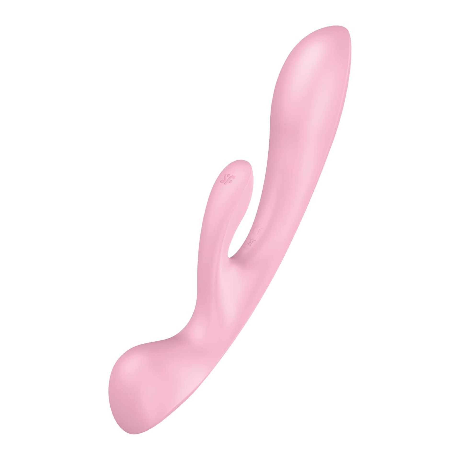 Triple Oh 3-Motor Versatile Vibrator Dual-Ended Waterproof Body-Safe Silicone - Pink One Size
