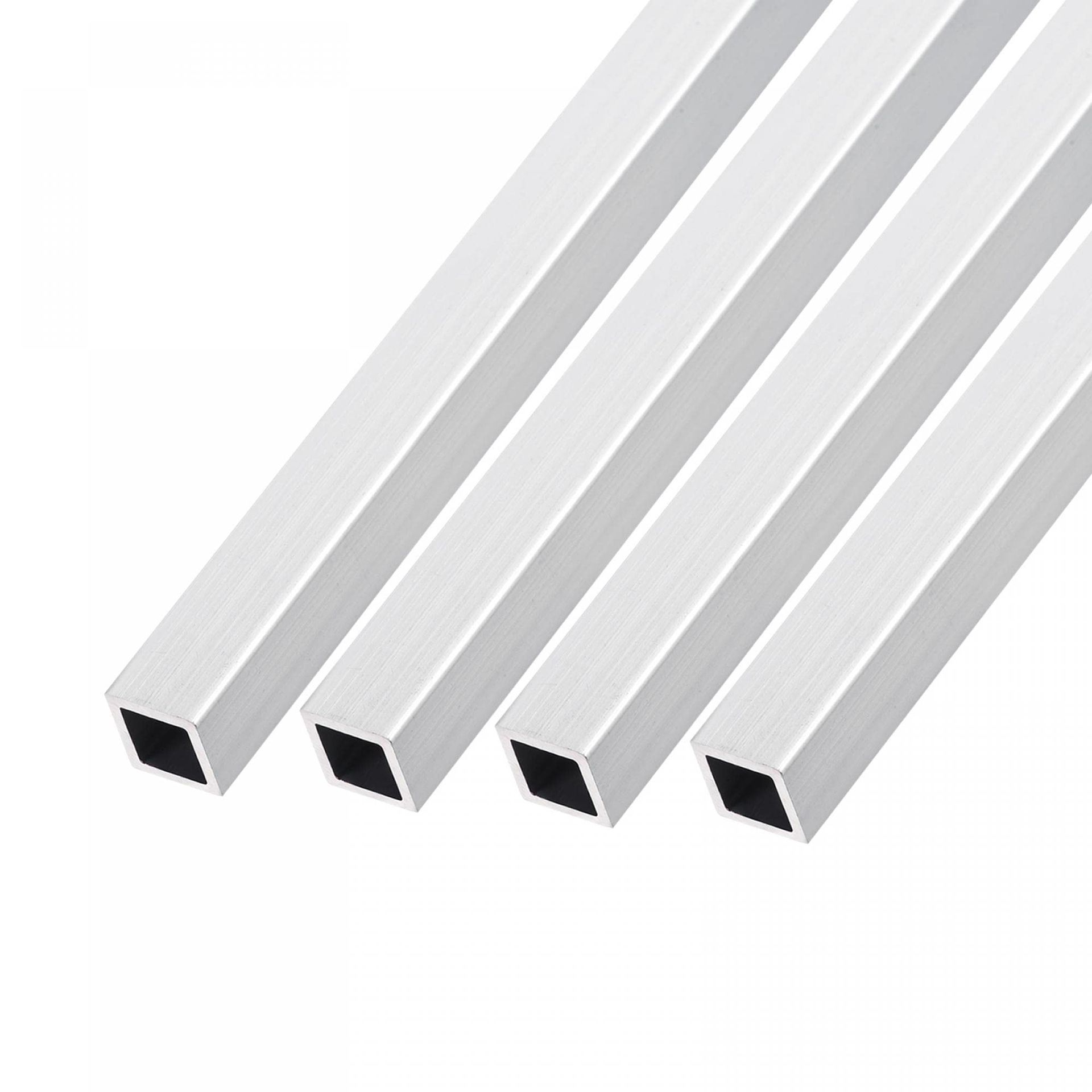 sourcing map Square Aluminum Tube (10mm x 10mm x 1mm x 300mm) 6Pcs, 6063 Aluminum Tubing - for Home Furnishing, Machinery