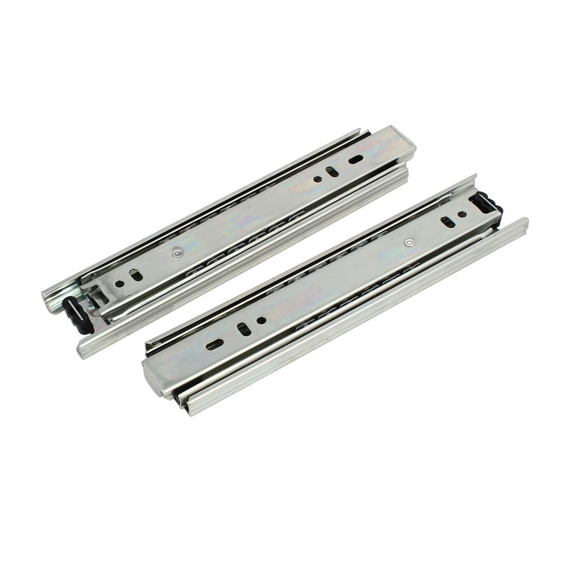 Sourcingmap 8-Inch Full Extension Ball Bearing Drawer Slides, 43mm Wide, 33lb Capacity Pair