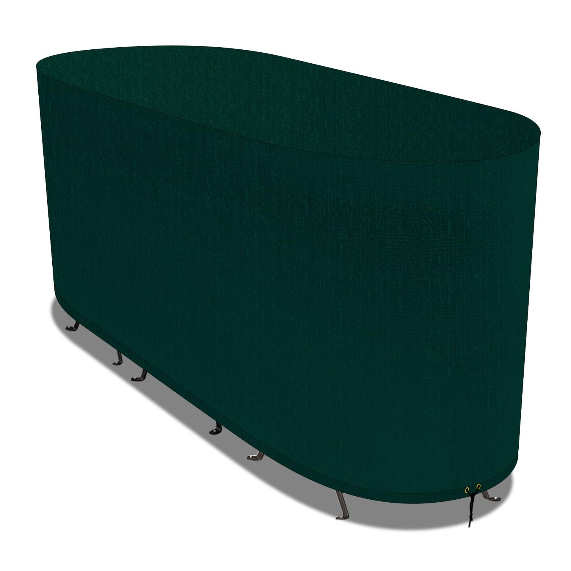 Waterproof Garden Bistro Set Cover, UV Protected, Durable Polyethylene, 124x63x80cm, Green - Perfect for Outdoor Furniture