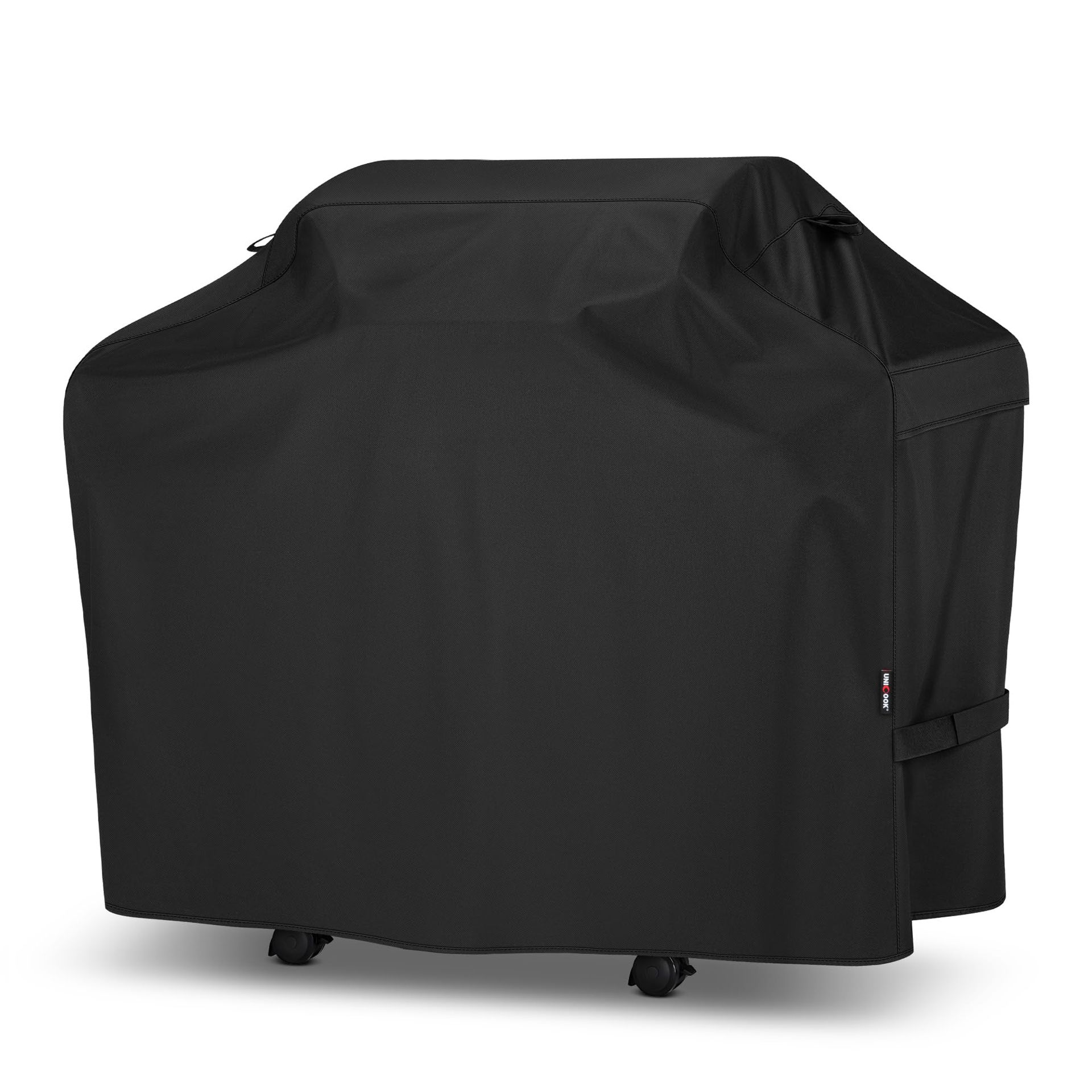 Heavy Duty Waterproof BBQ Cover for Outdoor Grills Dustproof UV Resistant with Handles and Straps - Black 178 x 61 x 112 cm