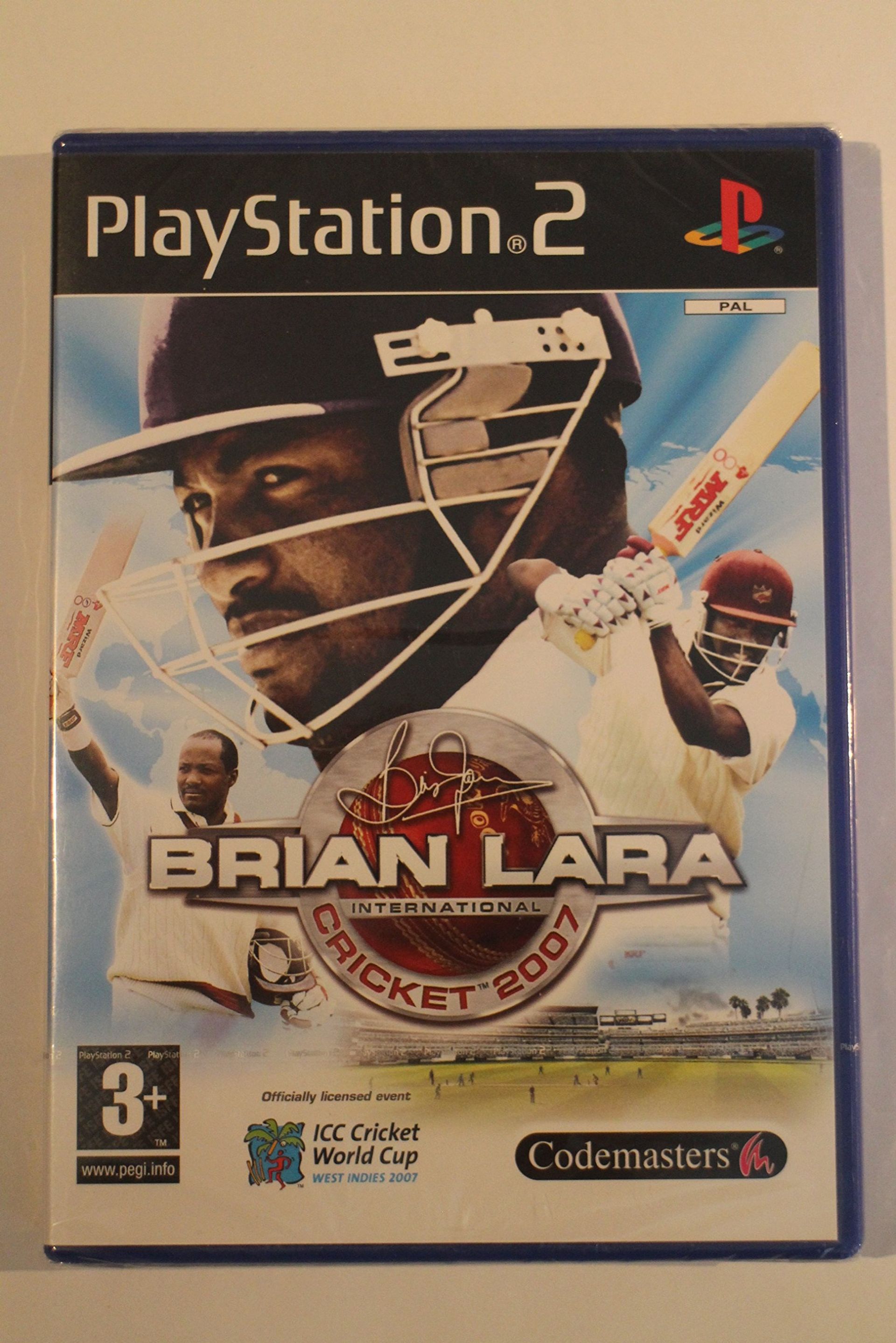 Brian Lara Cricket 2007 PlayStation 2 Game Realistic Gameplay & Teams - Standard Edition