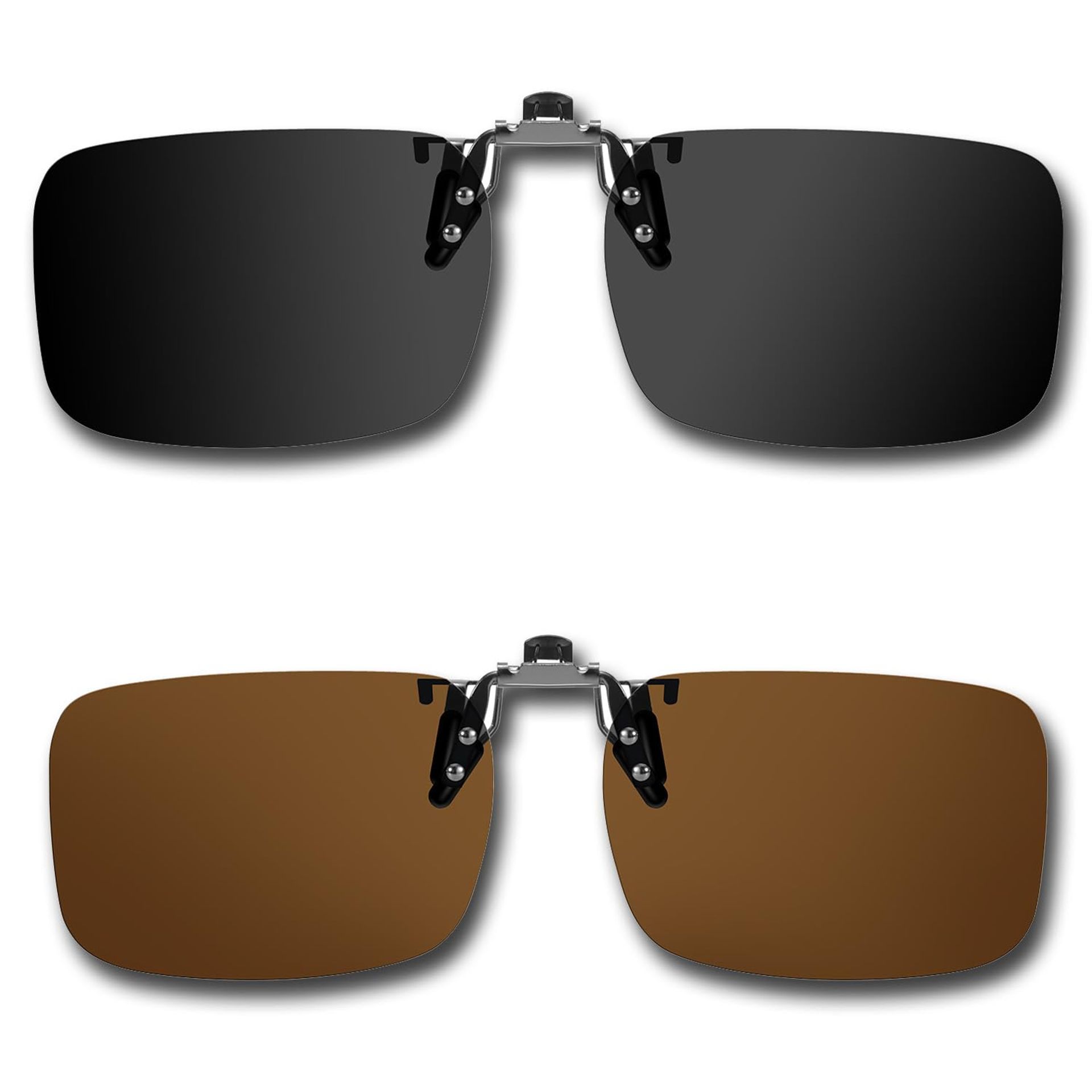 Polarised Clip-On Sunglasses for Men & Women - Anti-Glare UV400 Protection, Ideal for Driving & Outdoor Use