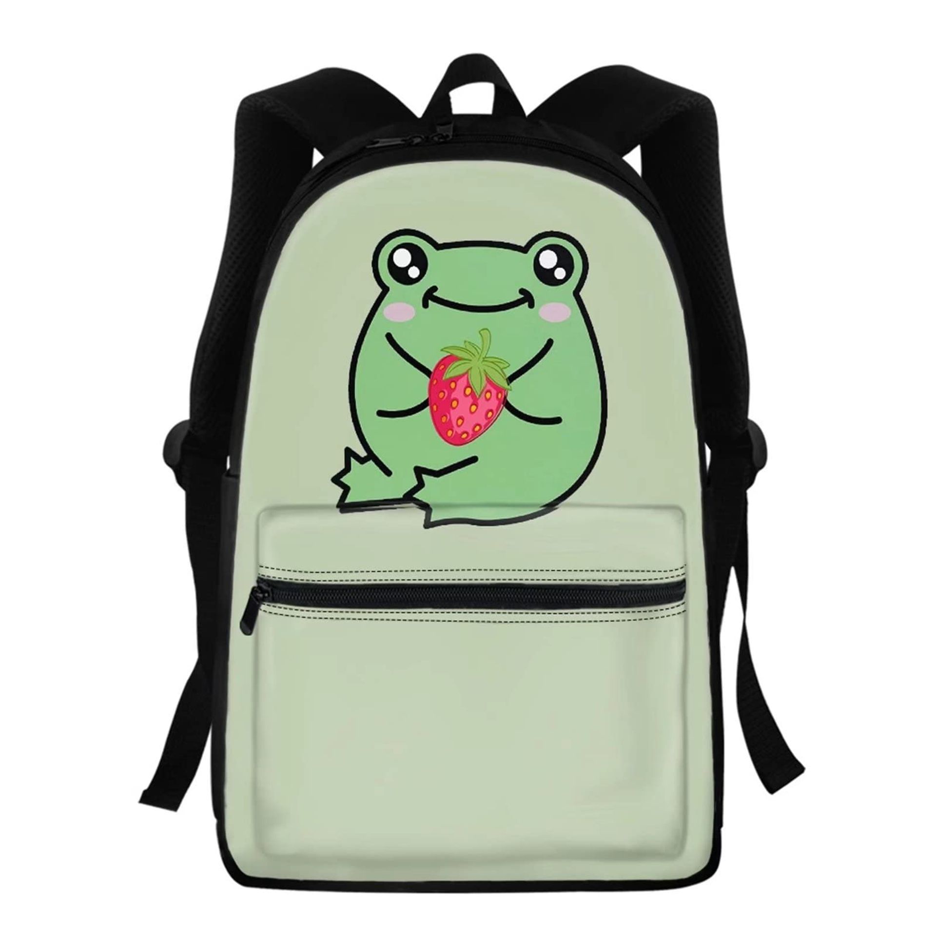 Kids Frog Backpack School Bag Set for Boys & Girls – Lightweight, Durable & Fun Rucksack for Preschool, Travel & Hiking