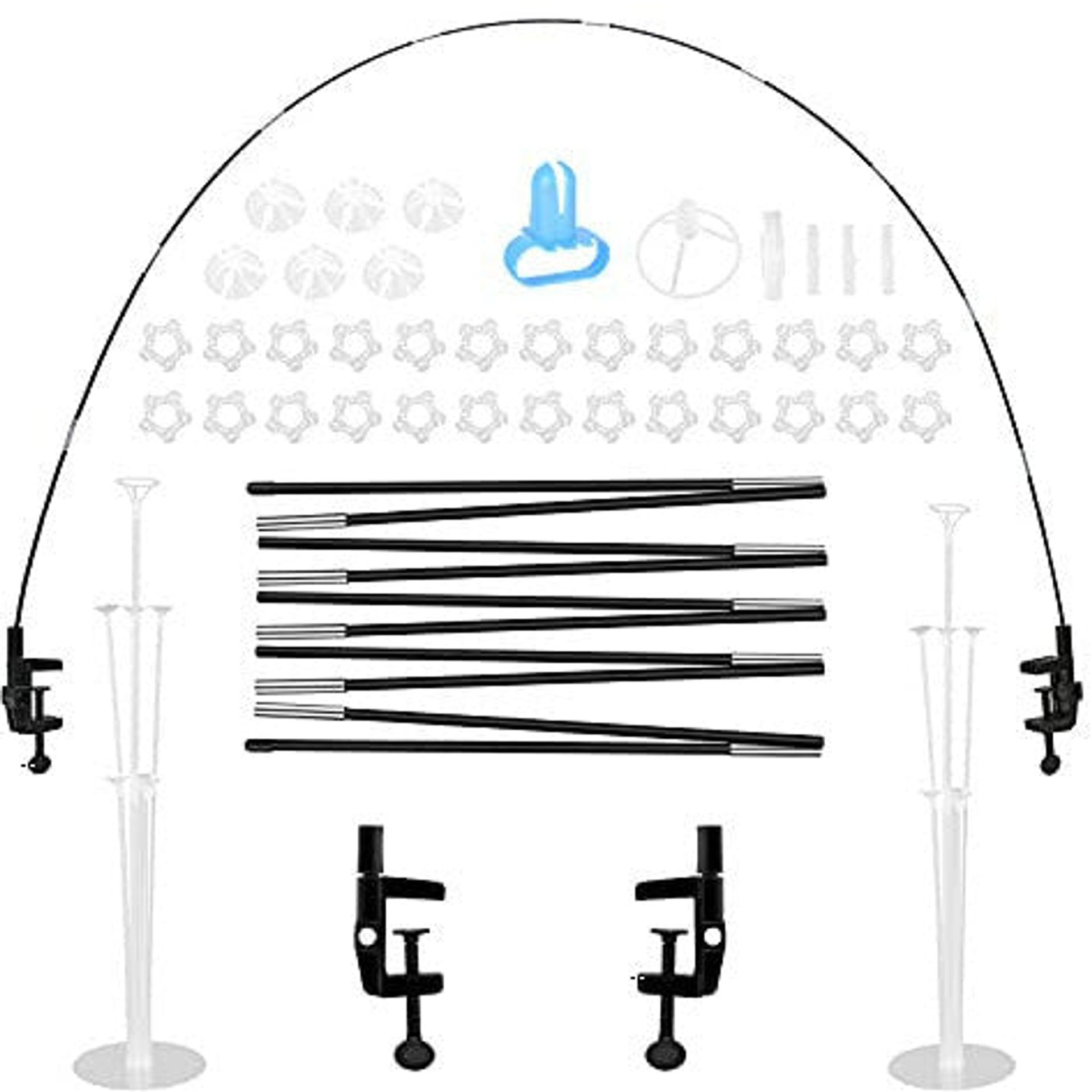 OBOVO Reusable Balloon Arch Kit, 10 Ft Adjustable Balloon Arch Stand Set