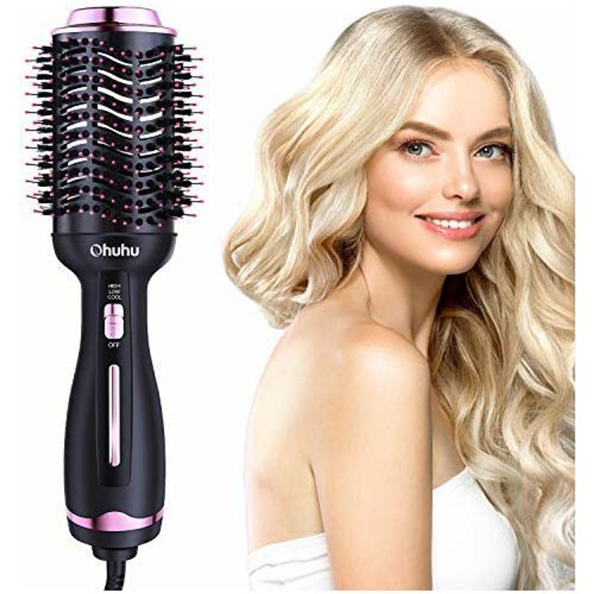 Ohuhu hair straightener brush Sutra Infrared Straightening Brush 3.0 — Han main image 3