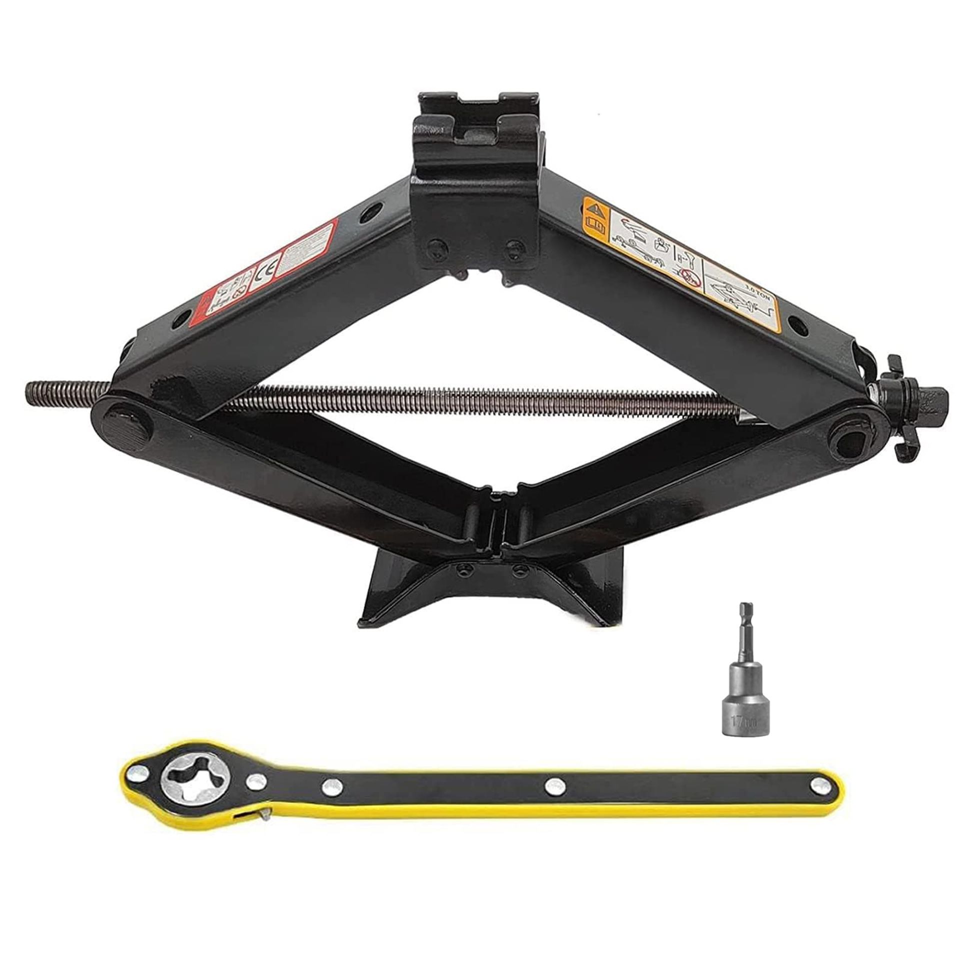 Heavy Duty 3T Car Jack with Hand Crank Trolley Design for Cars, SUVs & MPVs – Stable Lifting Tool for Safe Maintenance