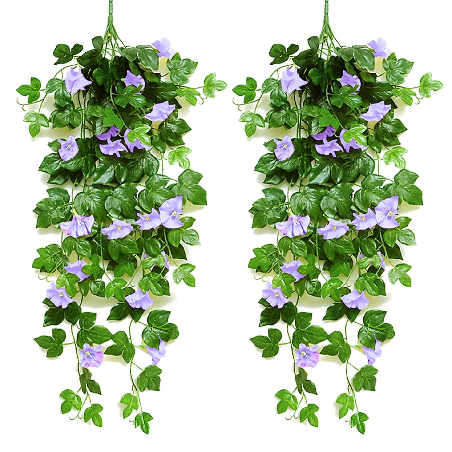 Blue Artificial Wisteria Vines - 2 Pack, 90 cm - Perfect for Indoor & Outdoor Decor