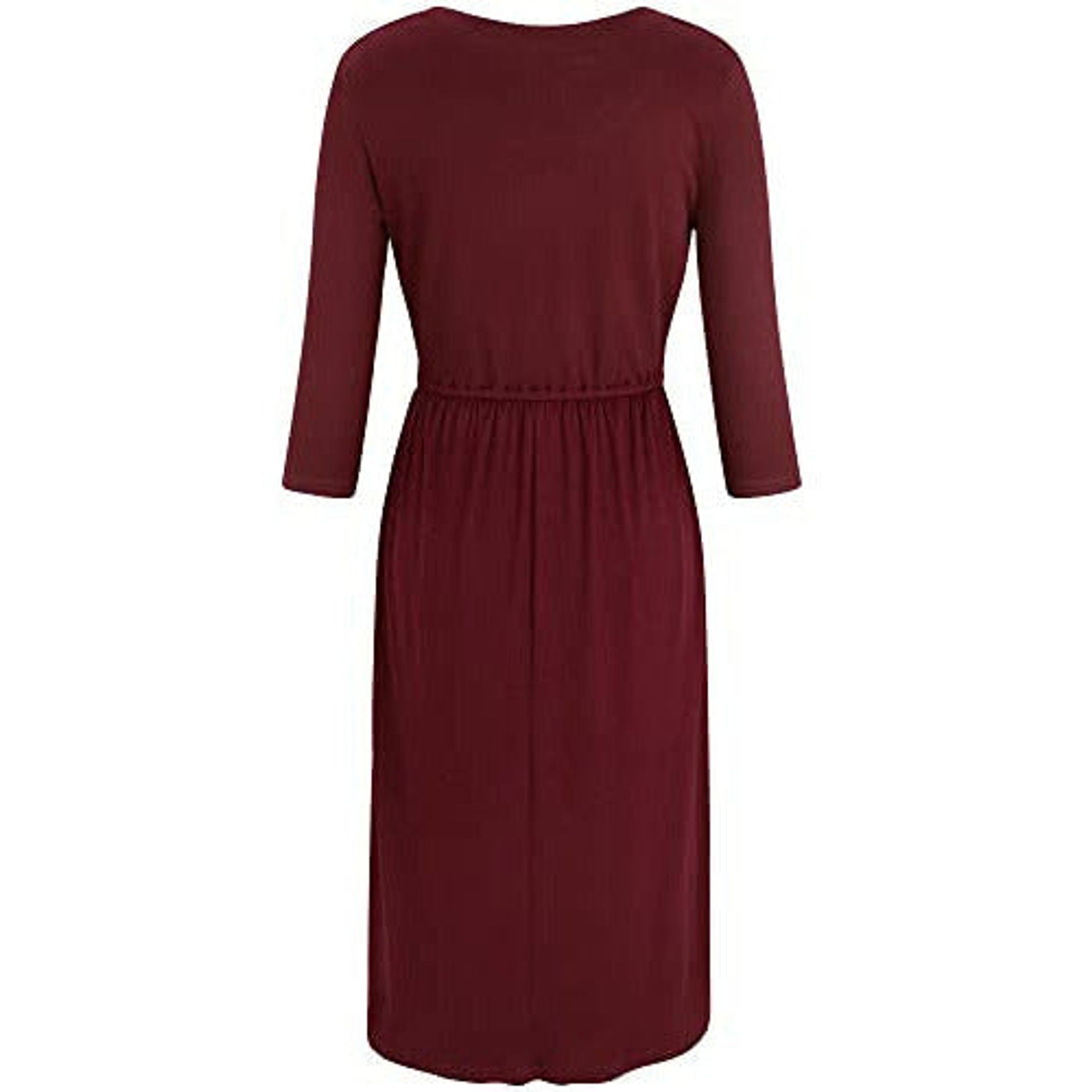Moyabo Funeral Dress,3/4 Sleeve V-Neck Floral Print Casual Midi Dress,Bur