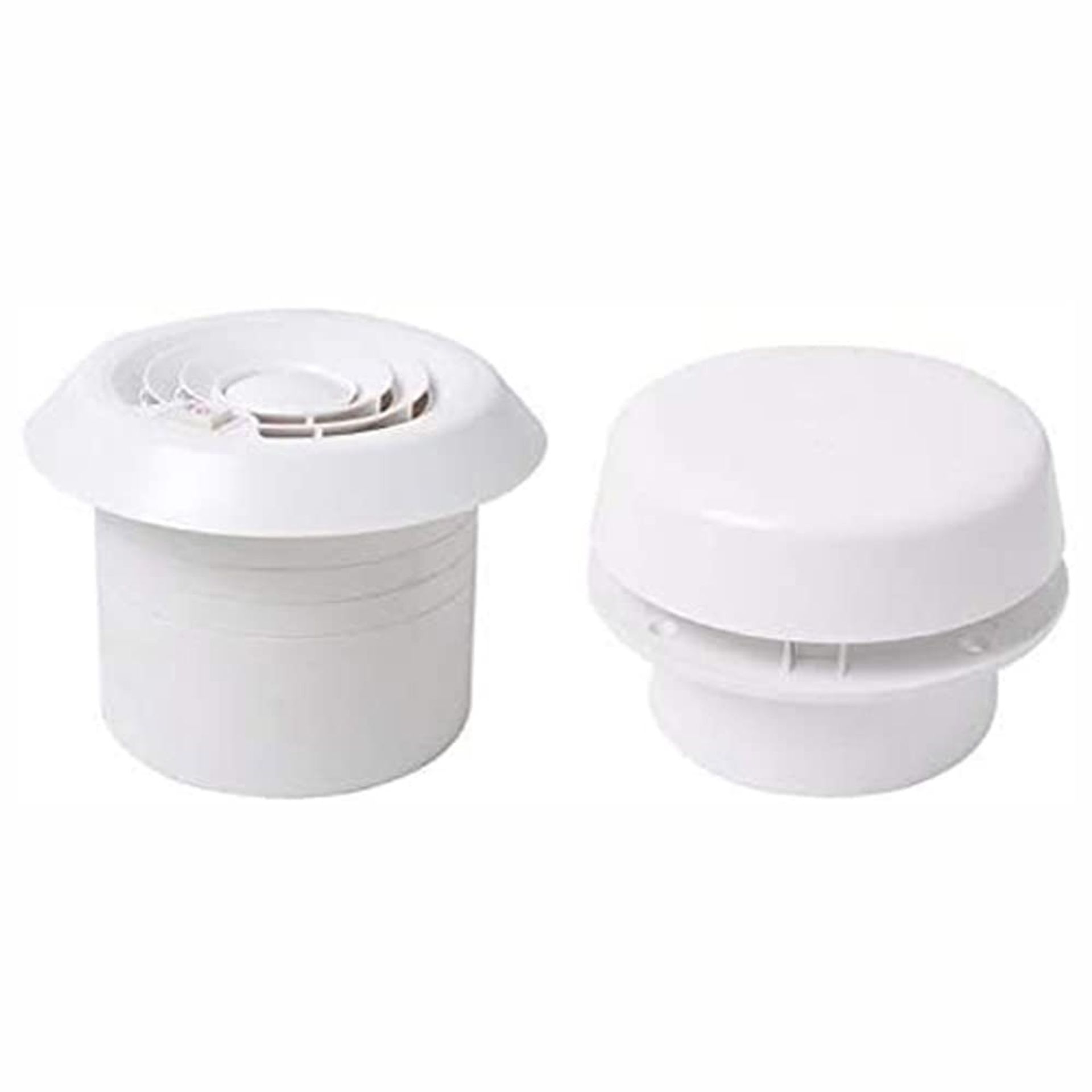 12V Mushroom Roof Vent Exhaust Fan for Caravan Motorhome Travel Silent Airflow - White