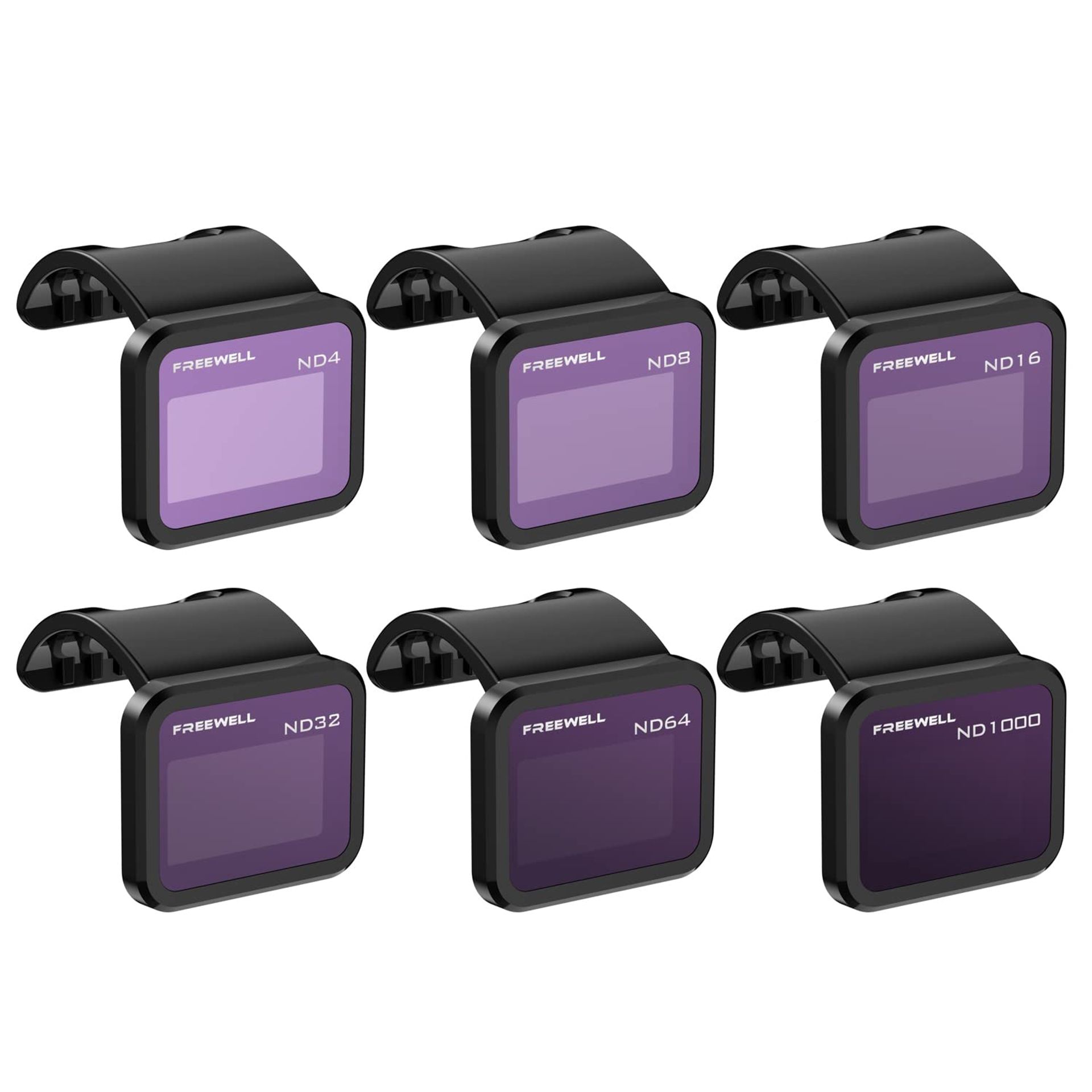All Day 4K Series 6-Pack ND Filters Compatible with Autel Evo Nano/Nano+ Reduce Glare Enhance Clarity - Black FW-EVNANO-ND
