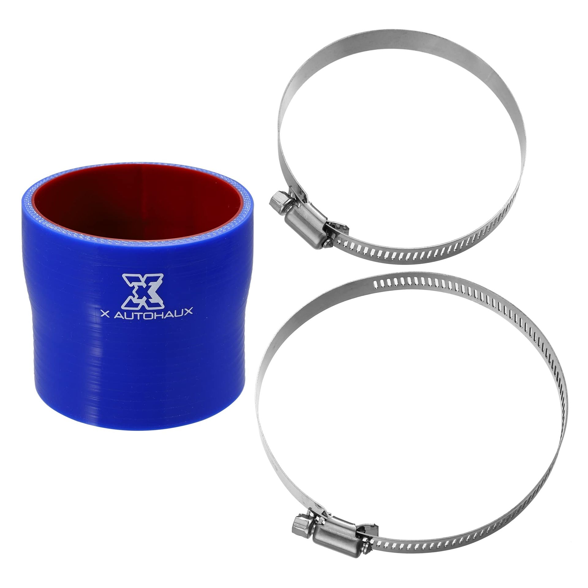 Universal Silicone Hose 76-83mm ID for Car Cooling Systems - Blue & Red, Heat Resistant