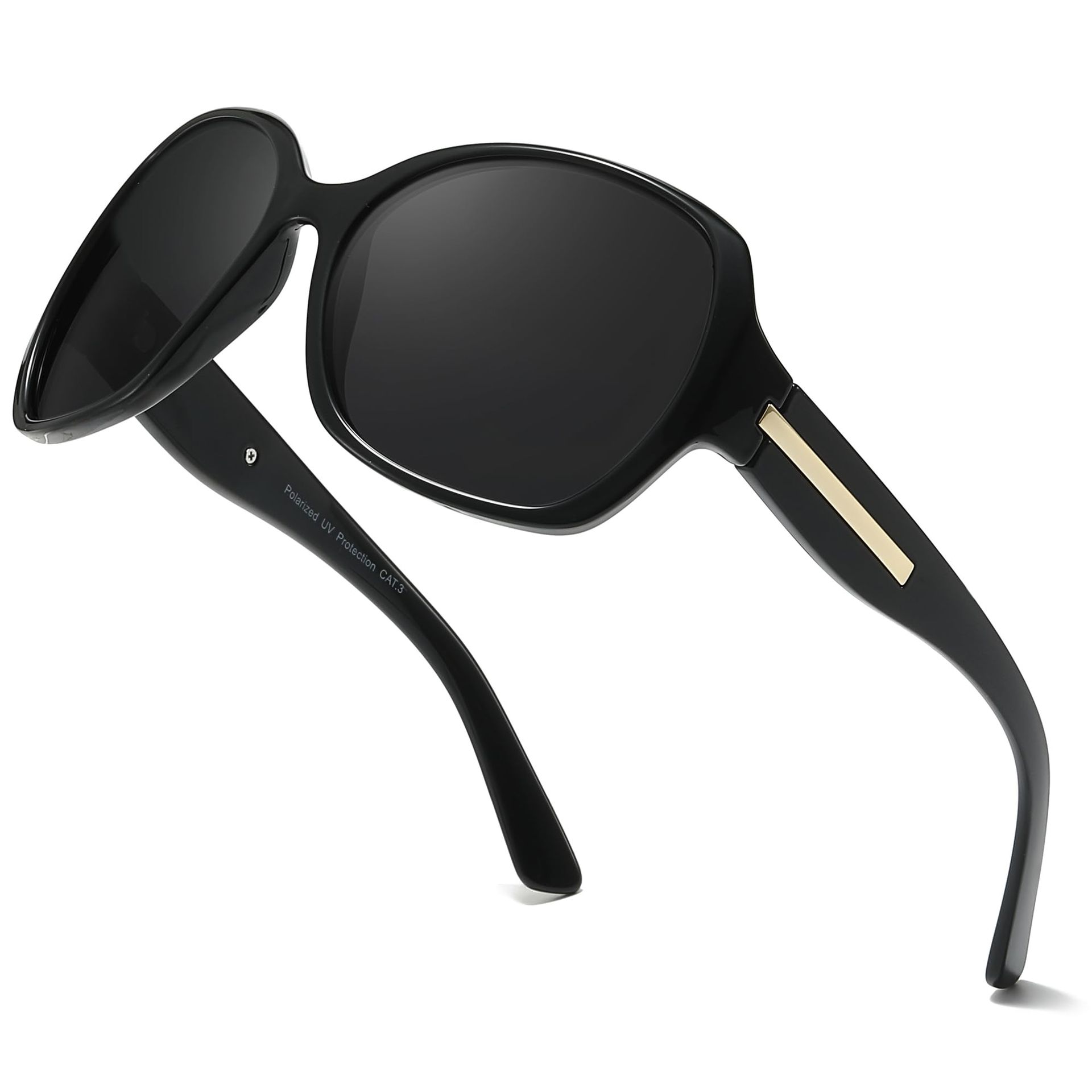 Women's Oversized Polarised Sunglasses with UV400 Protection – Retro Summer Eyewear