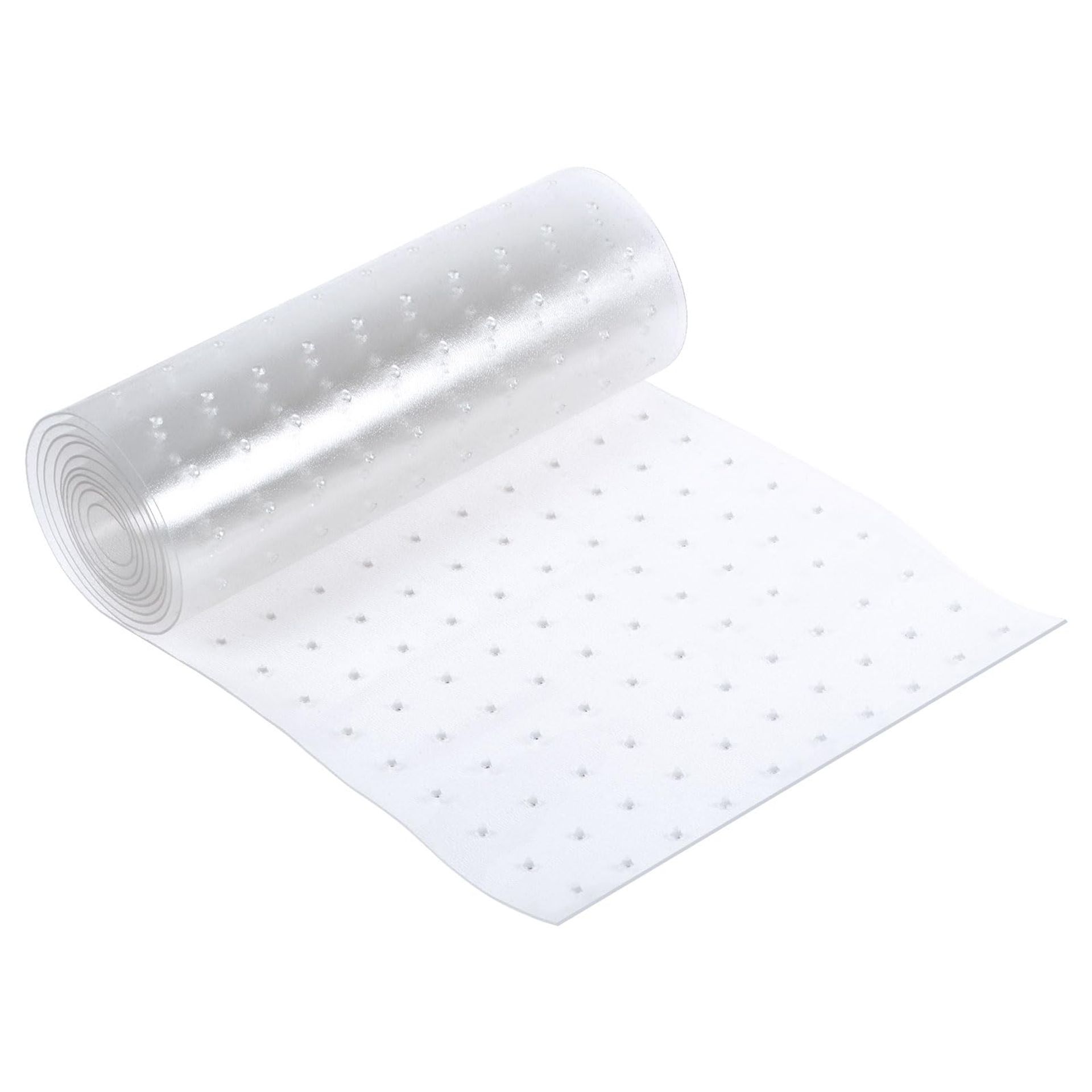 Cat Carpet Protector Plastic Scratch Stopper Easy Cut Non-Slip Floor Runner - Clear 31x250cm