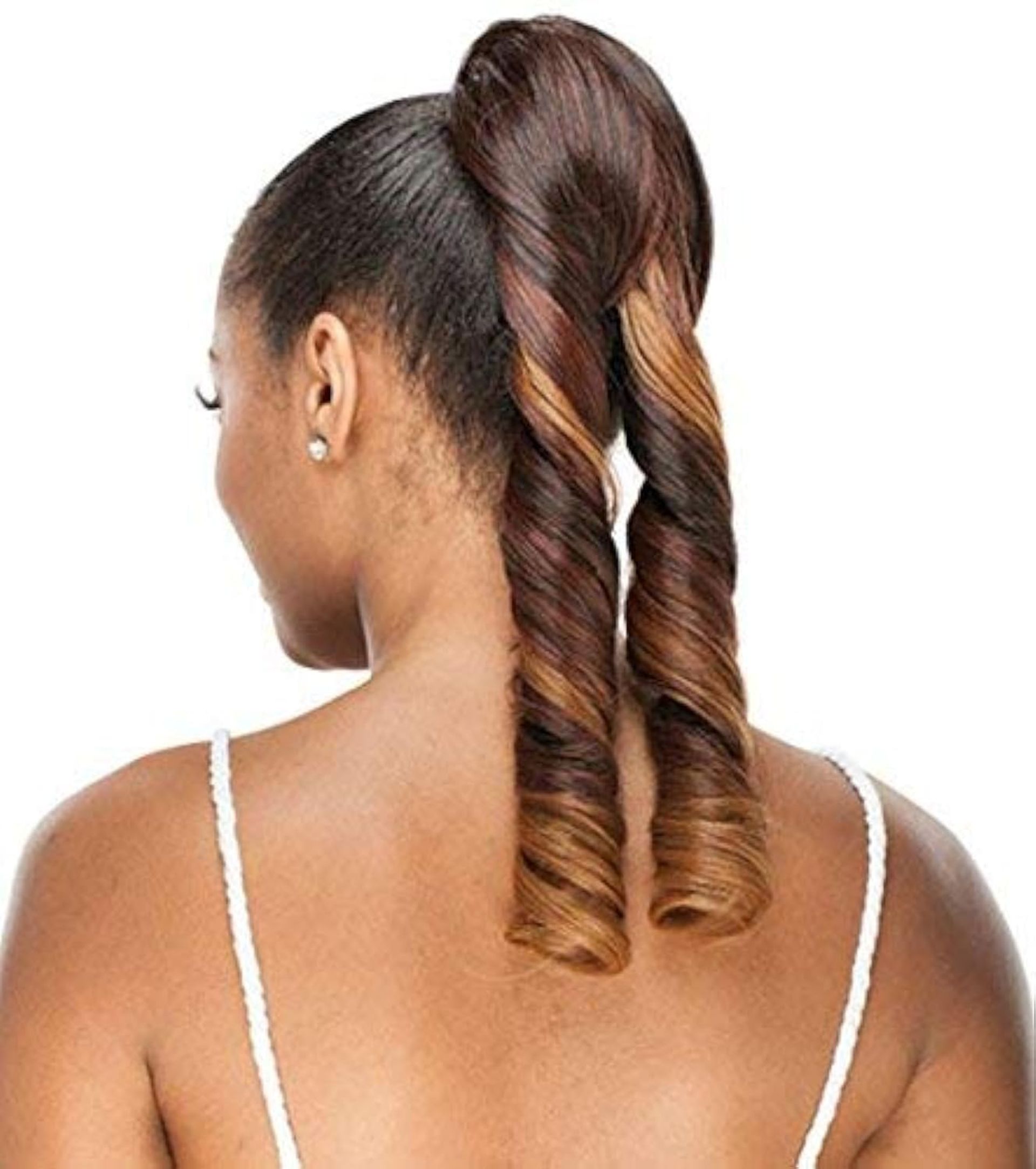 Freetress Equal Synthetic Drawstring Ponytail High Volume Curly Hairpiece - Off Black 1B