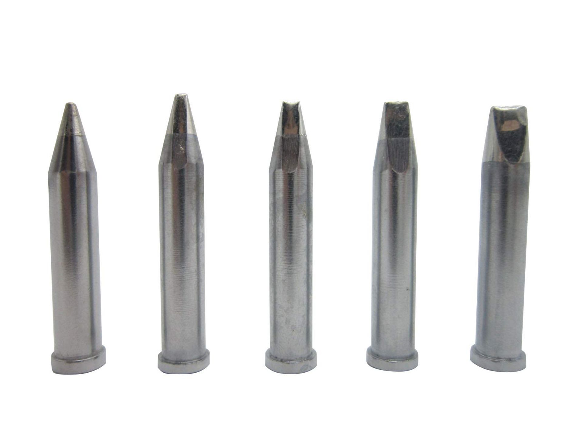 Soldering Iron Tip Set Replacement for Weller WX/WT/WP Series 5-Piece Kit Compatible with WXP120 WP120 WX1010 WX2020 - Silver 5 Models/Pack