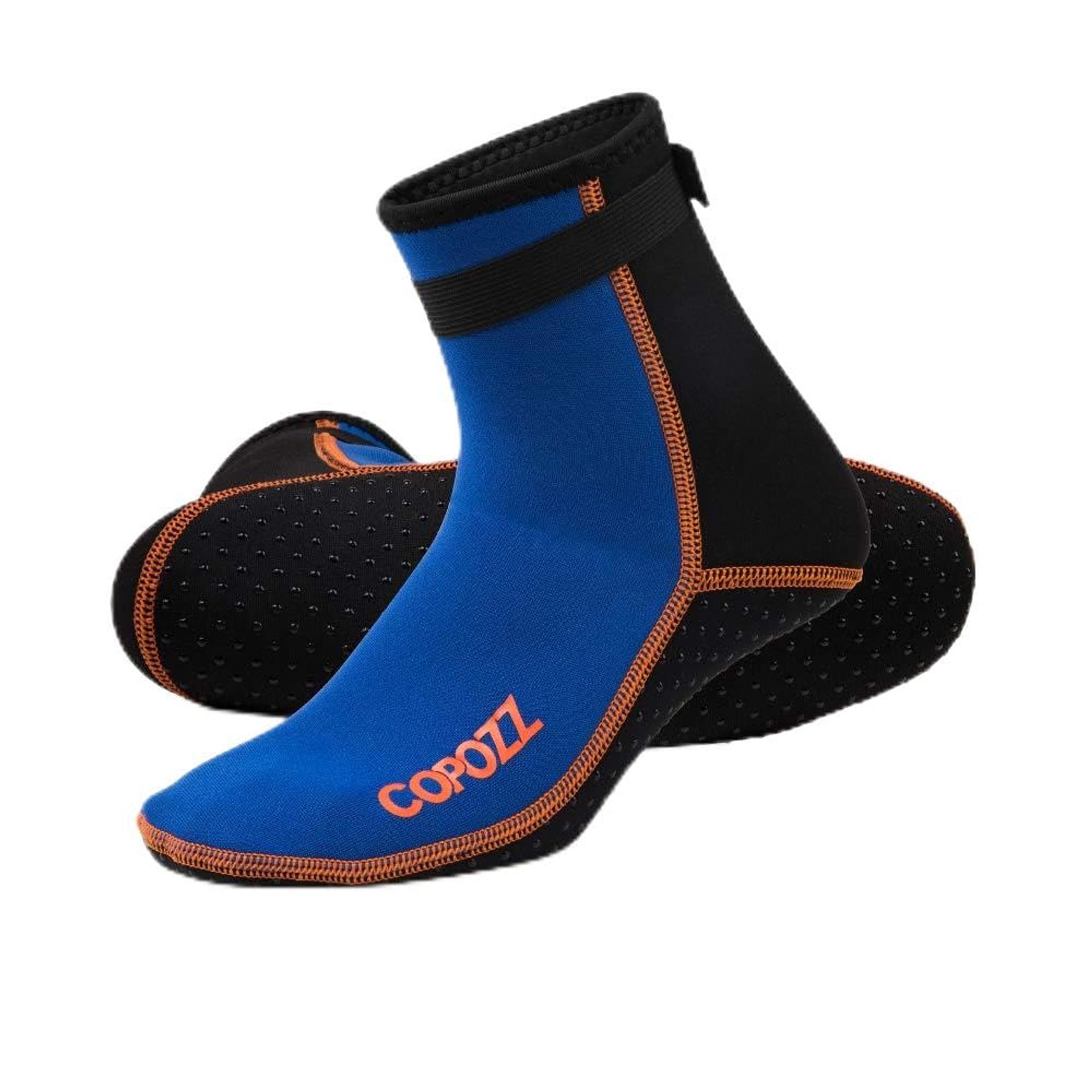 Neoprene Diving Socks 3mm Anti-Slip Thermal Beach & Water Sports Footwear - Blue M
