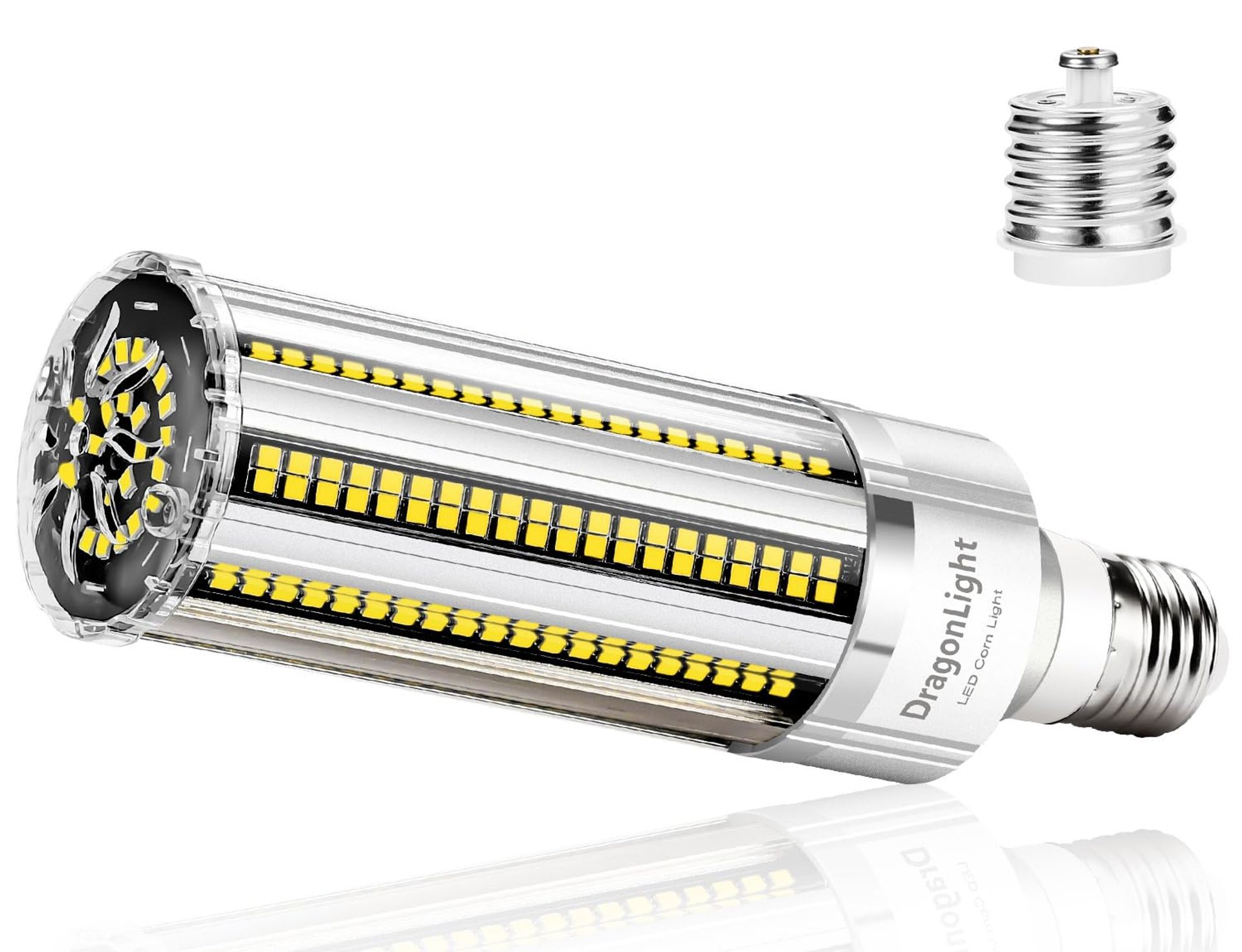 54W LED Corn Light Bulb 6500LM Daylight White E27/E40 Base, 400W Equivalent, Energy-Saving Indoor Lighting