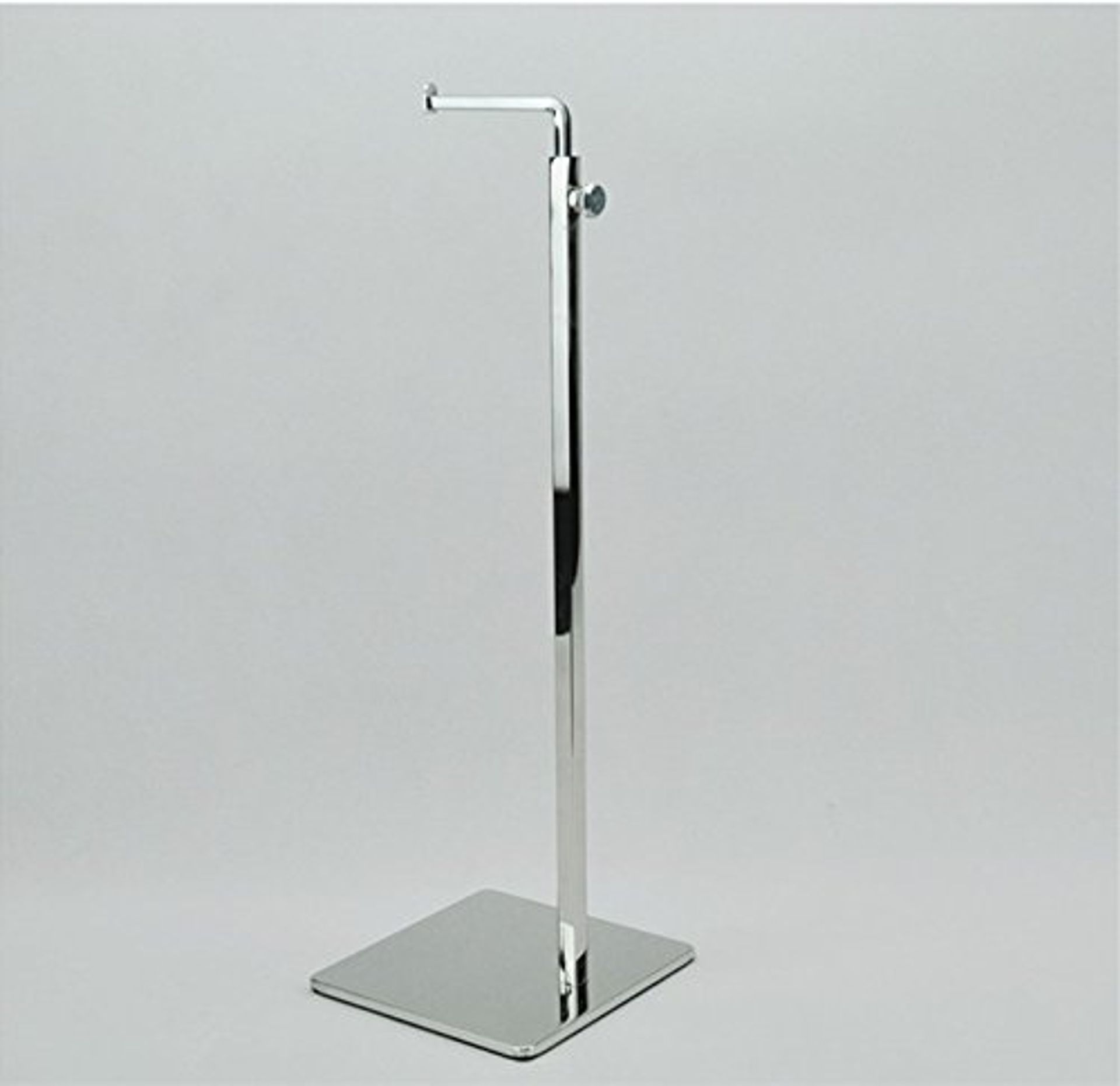 Handbag Display Stand Adjustable Height Stainless Steel & Iron 40-66cm - Silver A7-1