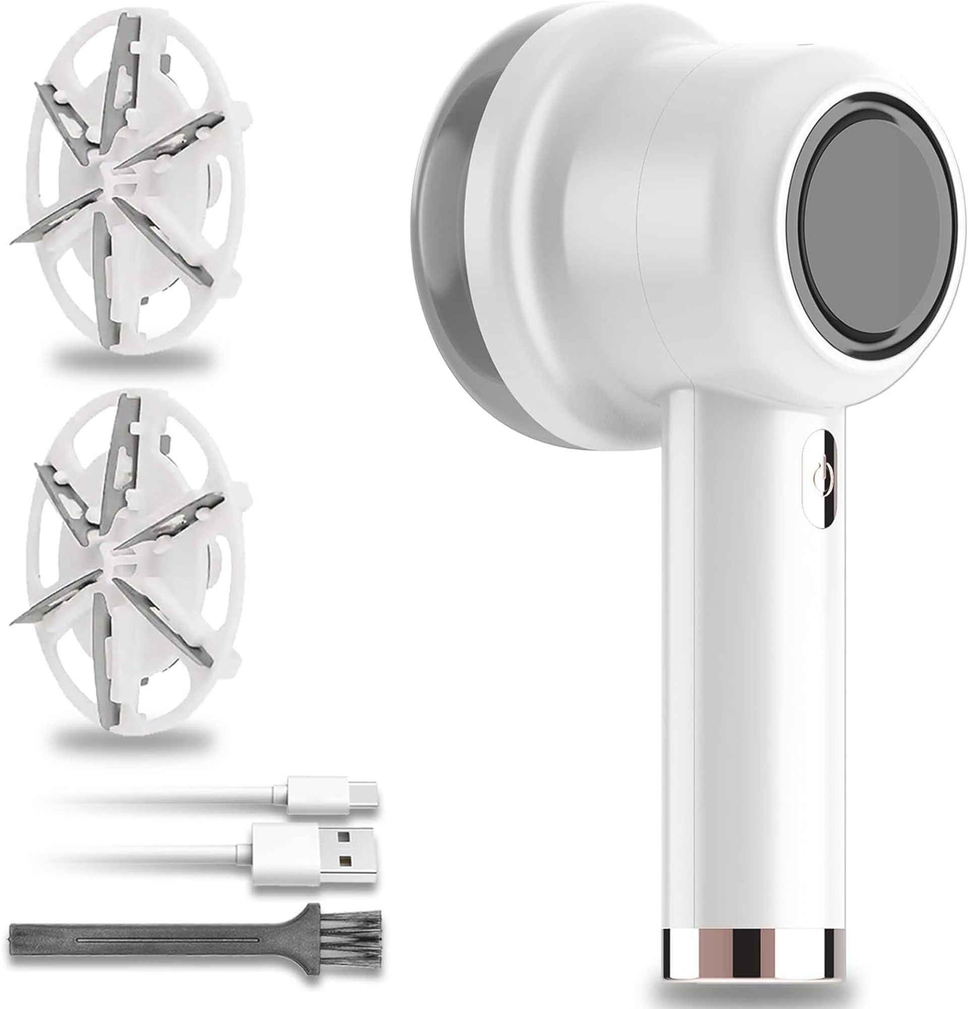 GBARAN Electric Fabric Shaver - USB Rechargeable Lint Remover with 2 Replacement Heads