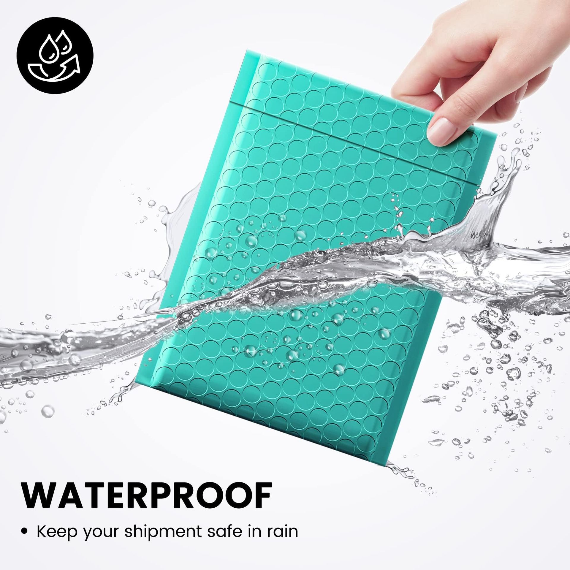 Switory 50 Pezzi A5 15,3 Cm X 26,9 Cm Poly Bubble Mailer Buste Imbottite Foderato Di Bolla Poly Mailer Teal Autosigillante Per Imballaggio Rosa - Foto 8