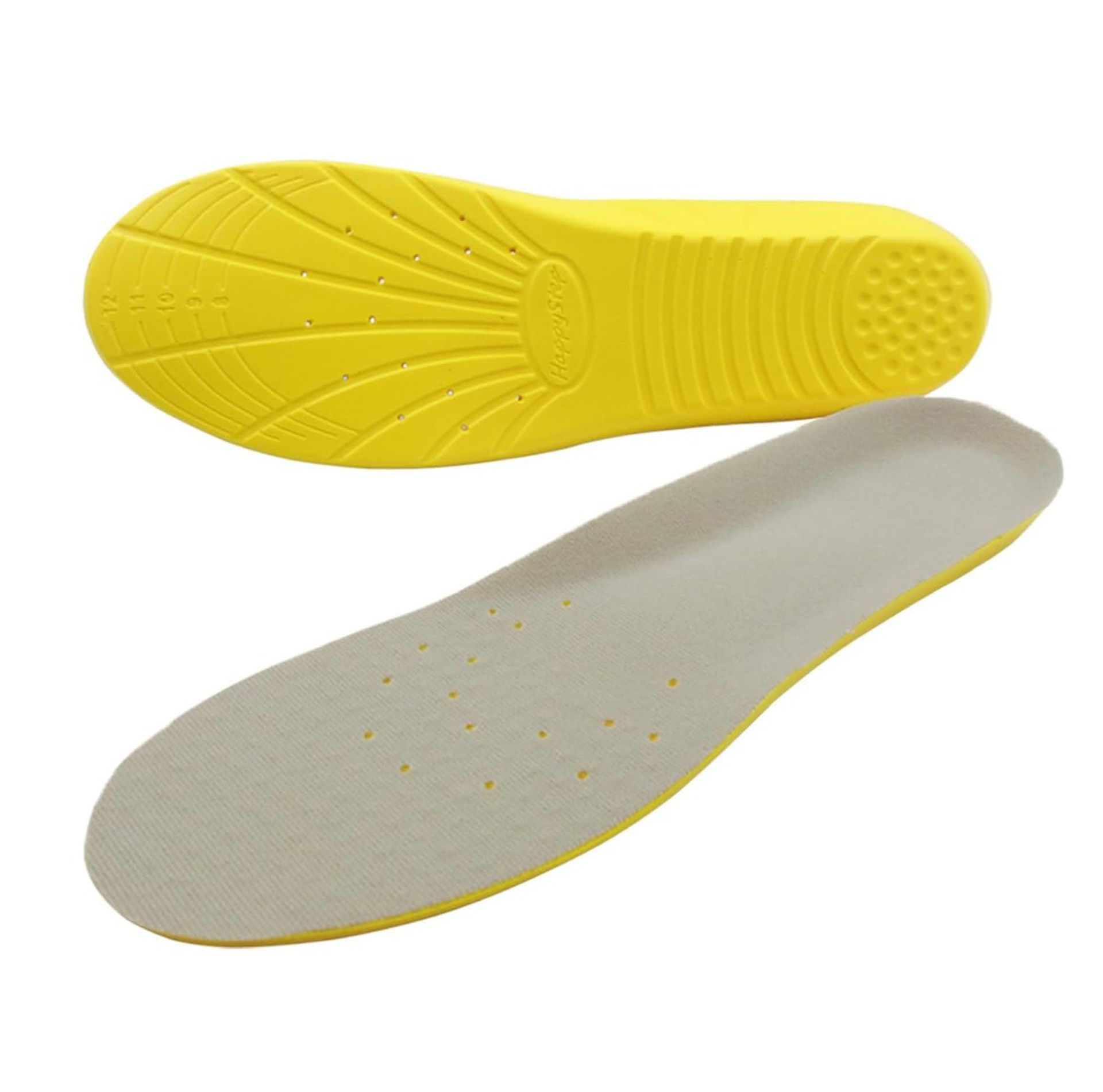 Happystep Plantar Fasciitis Orthotics PU Memory Foam Shoe Insoles Comfortable Shoe Inserts, Cushioned Arch Support, Heel Cushioning, Shock Absorption and Foot Pain Relief (UK Size 8-11)
