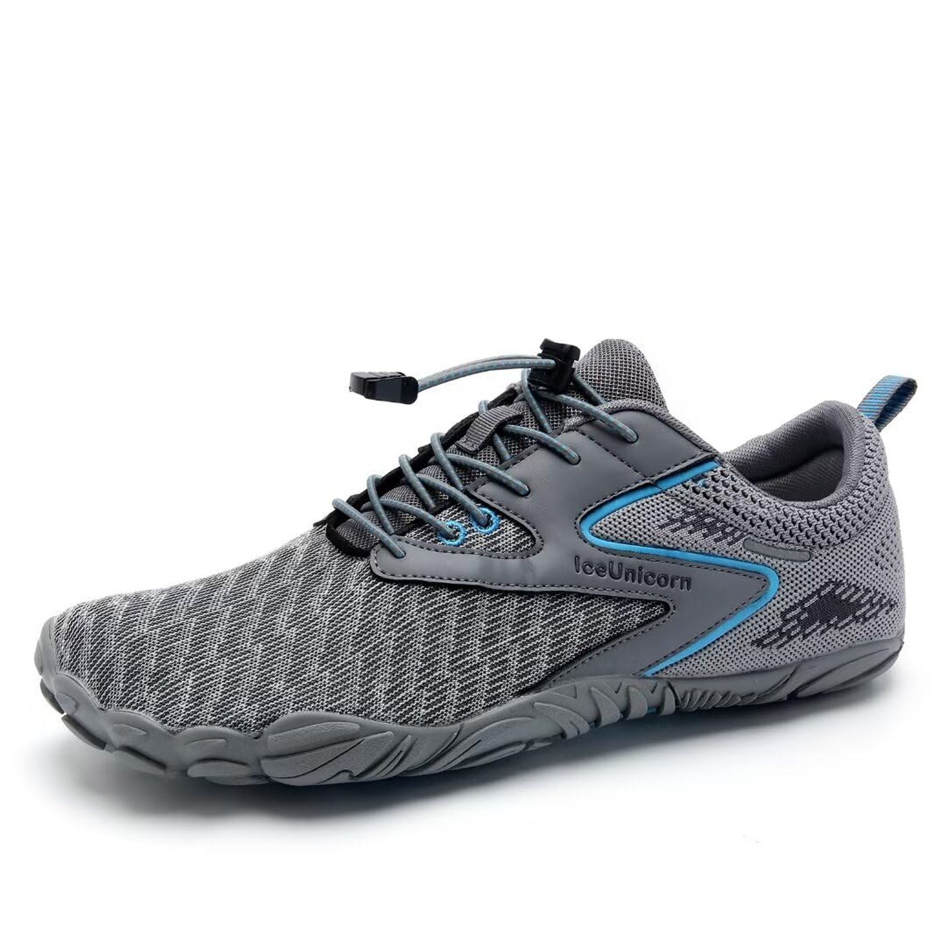 Water Shoes for Men & Women - Anti-Slip, Lightweight & Breathable for Hiking & Water Sports (Grey, 9.5 UK)