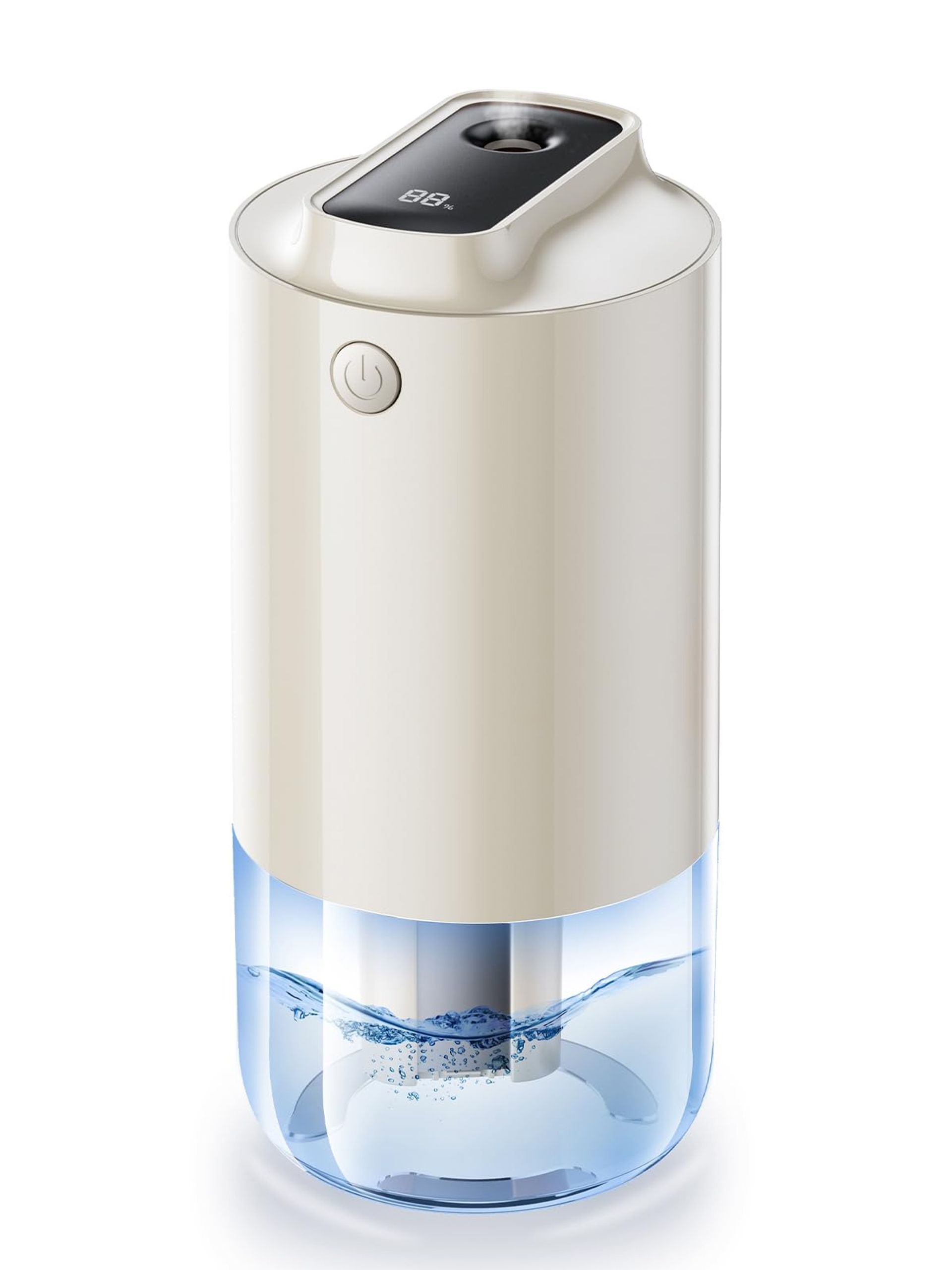Portable Travel Humidifier with Auto-Purification, 250ml Cool Mist for Car & Desk, Built-in Battery, Dual Mist Modes