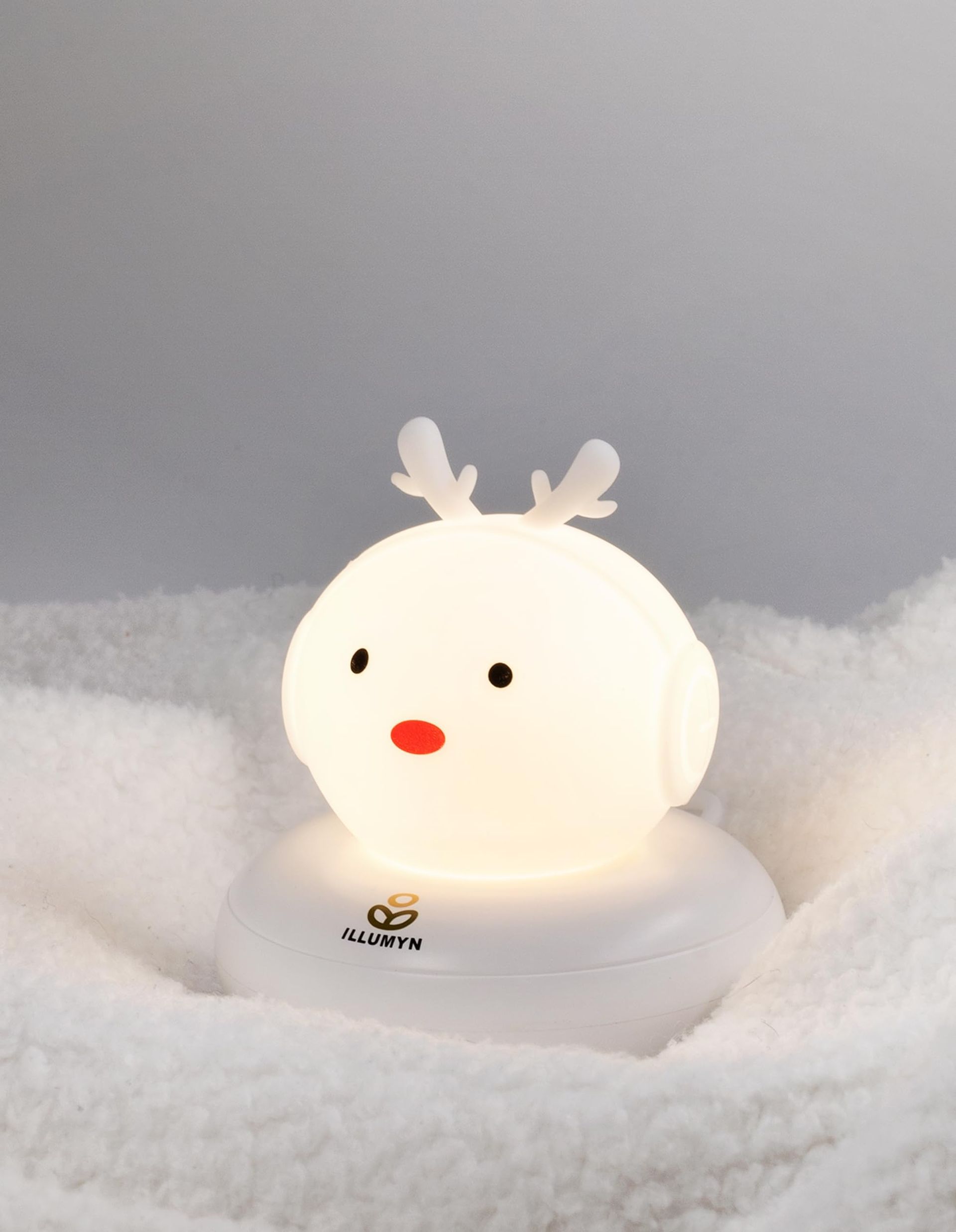 Cute Soft Glow Night Light for Kids - Deer Design with Timer & Rechargeable Feature