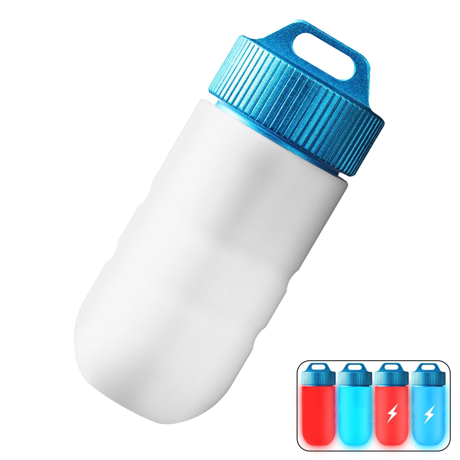 Scuba Diving Marker Light Waterproof 100M Mini Dive Flashlight Battery Powered Portable Underwater Torch - Black MKLT-04