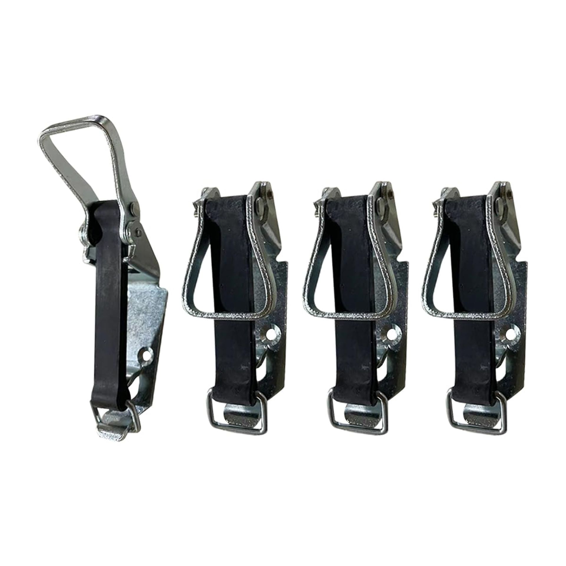 4pc Shovel & Axe Mounting Clamps for Roof Racks, Trucks, Boats & Walls - Heavy Duty Steel Brackets
