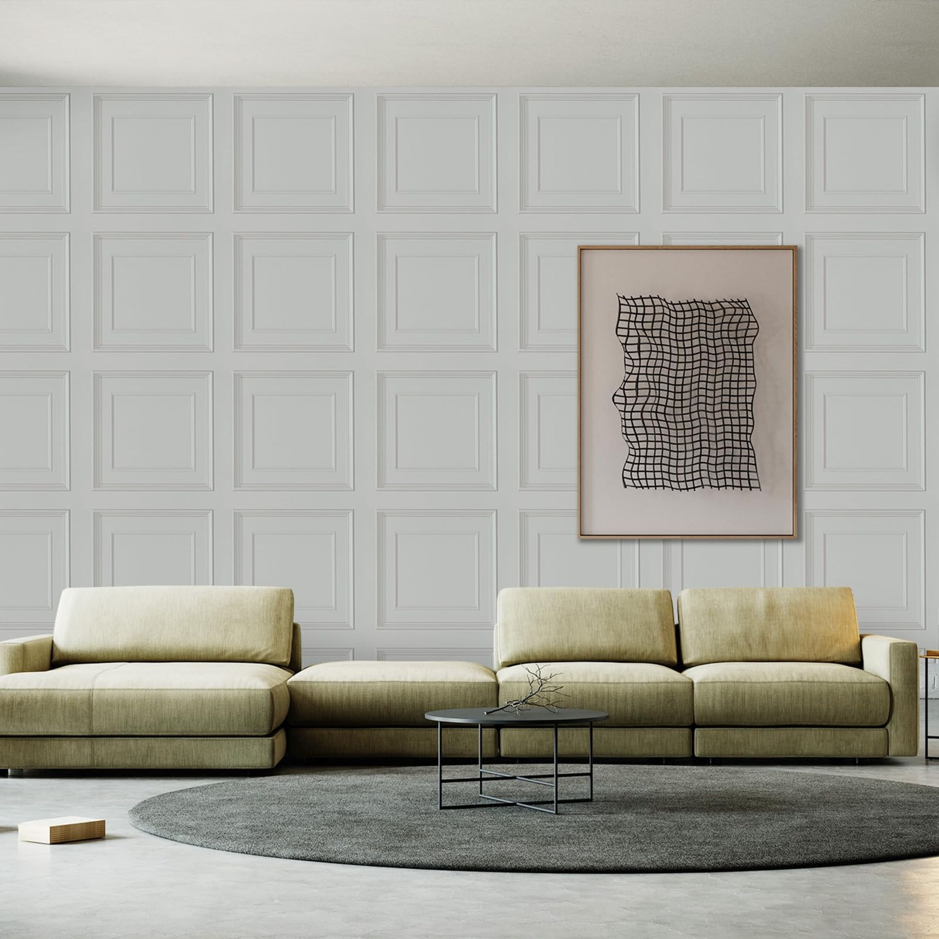 Decoroom Self-Adhesive Plastic Roll 40 x 500 cm Grey Vinyl Coating Waterproof Peel and Stick Self-Adhesive Wallpaper Matte Concrete Effect for Bedroom