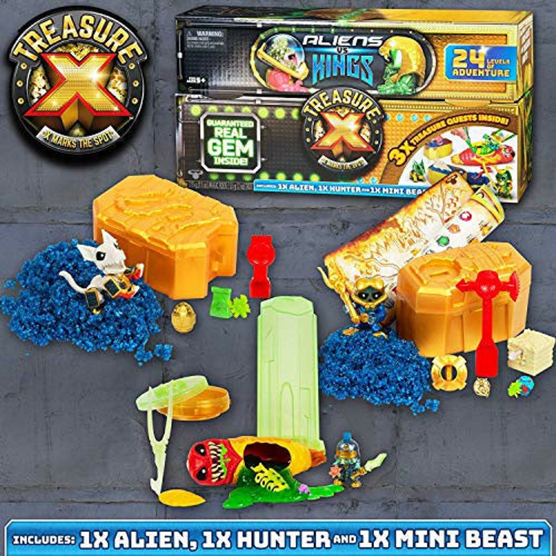 TREASURE X 41516 Aliens V Kings Treasure Chest-Styles, Colours Vary