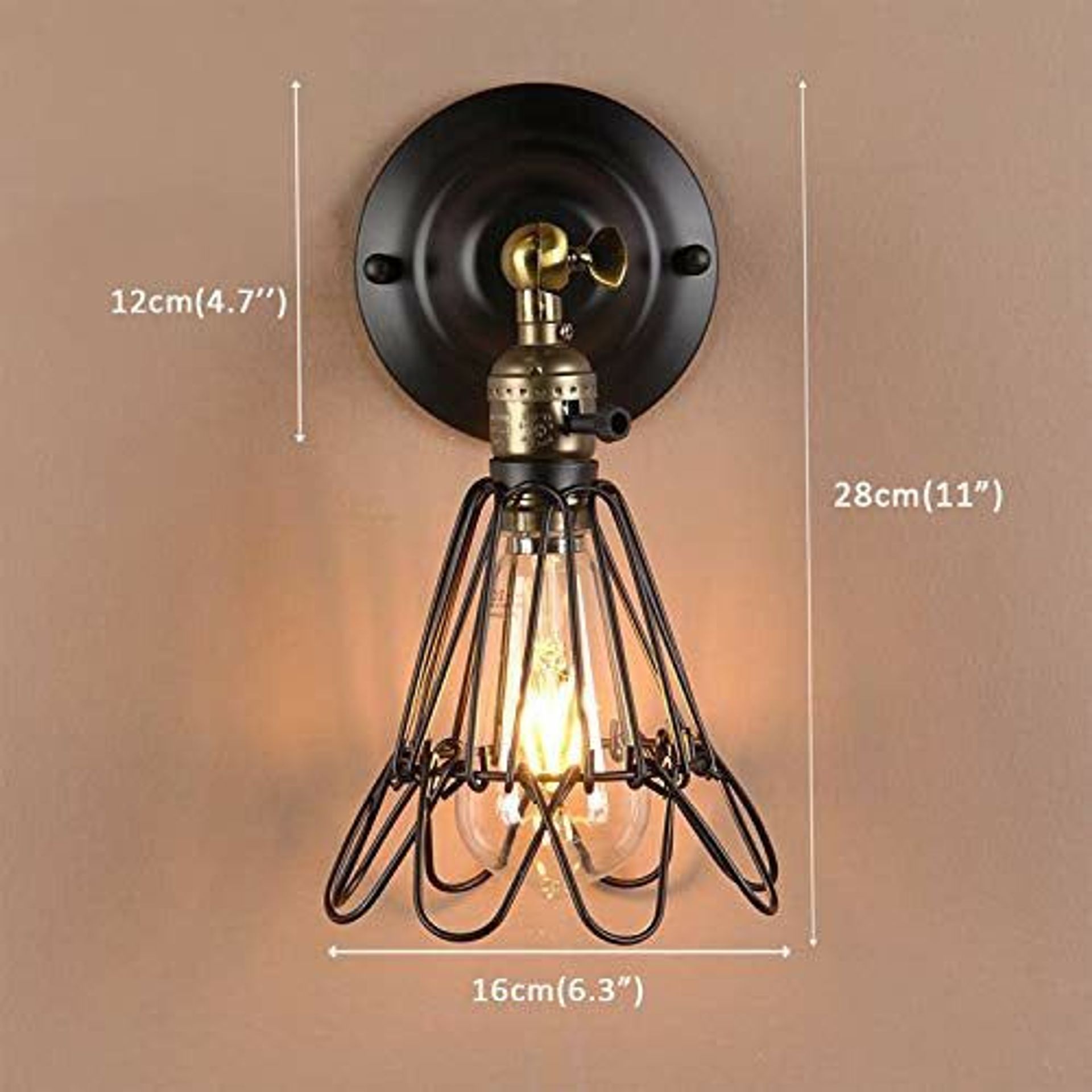 TYhogar Wall Lights Fixtures Vintage Industrial Black Bedside Lamp Night Light E27 Edison Bulbs Wall Sconce Swing Arm Adjustable Wall Lamp For Bedroom~p125758678