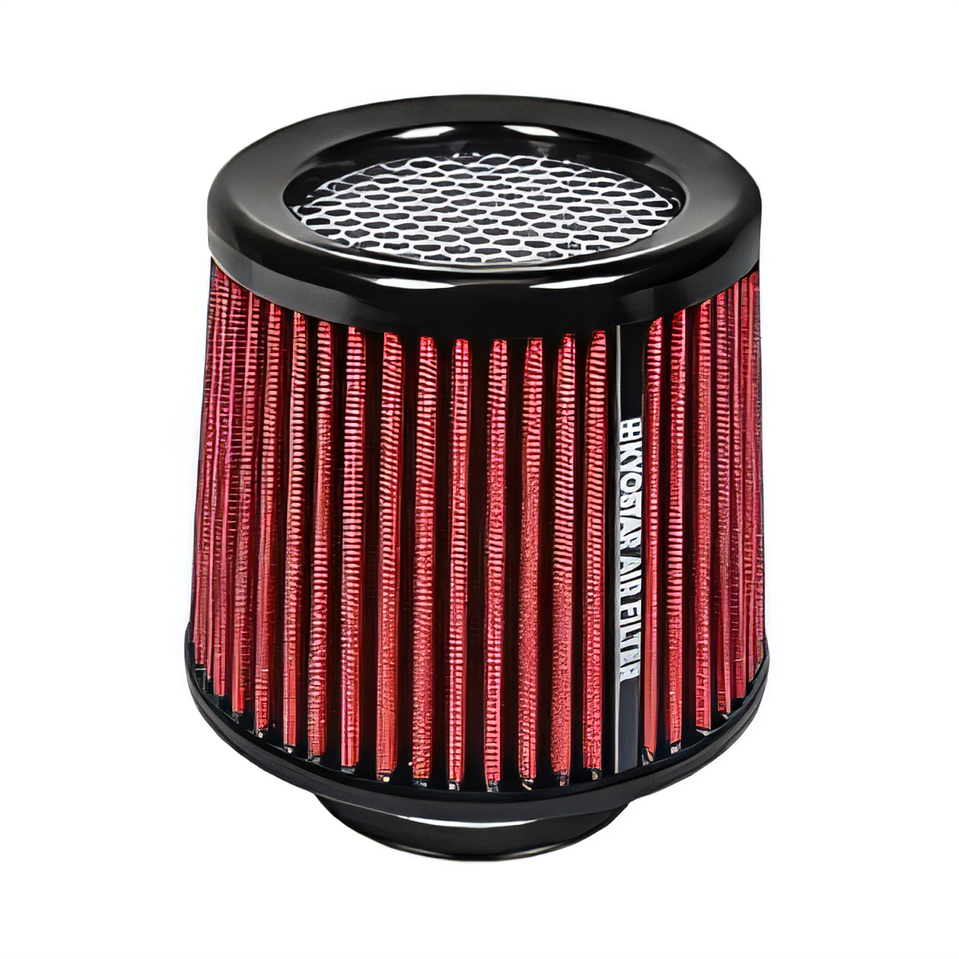 Universal 3 Inch Air Intake Cone Filter High Flow Dry Replacement for Car Engines - Red 76mm