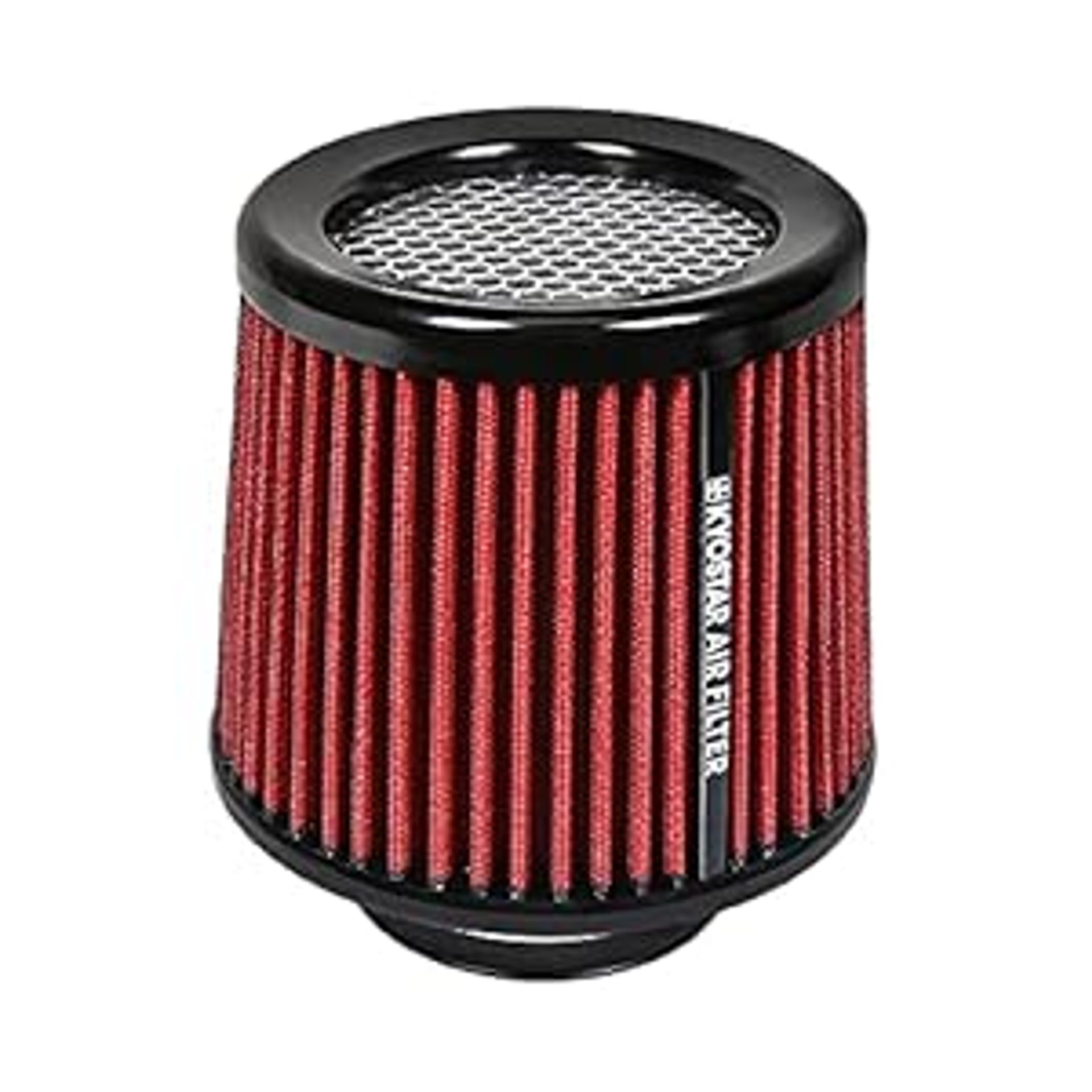 Universal 3 Inch Air Intake Cone Filter High Flow Dry Replacement for Car Engines - Red 76mm