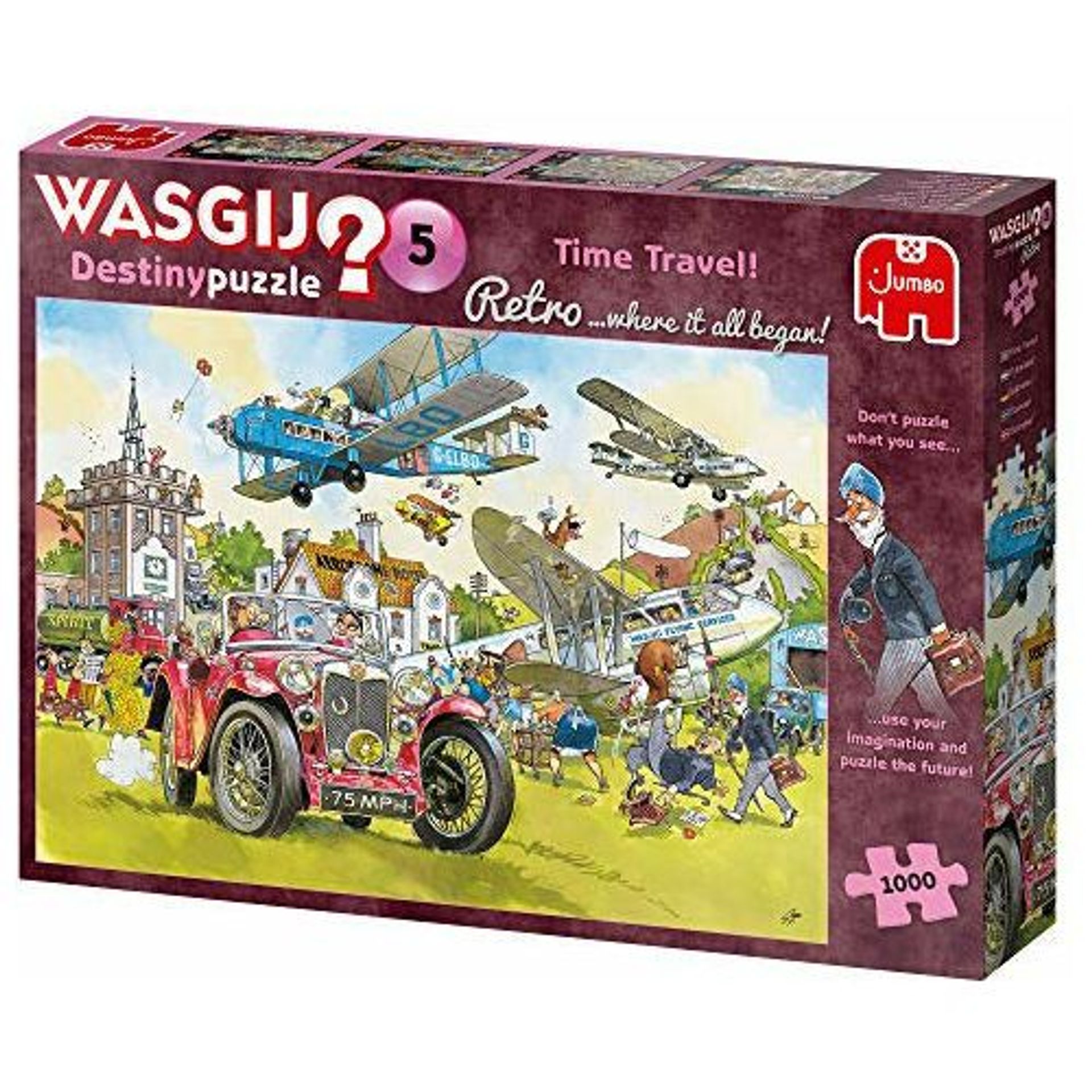 Jumbo 25008 Wasgij Destiny Retro 5 Time Travel 1000 Piece Jigsaw