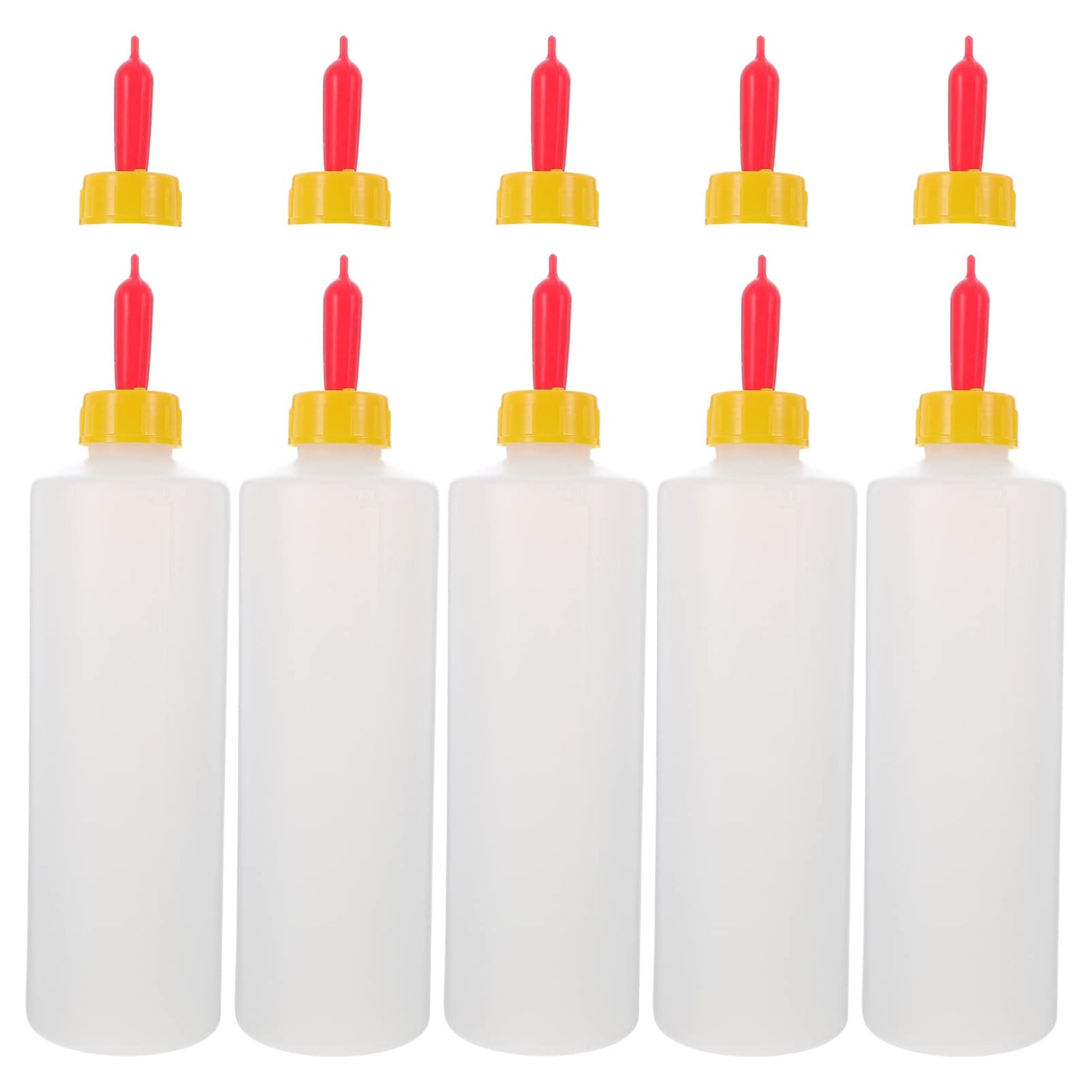 Lamb Feeding Bottles 5 Sets 400ml with Extra Nipples for Sheep & Goats - vcvbj-560