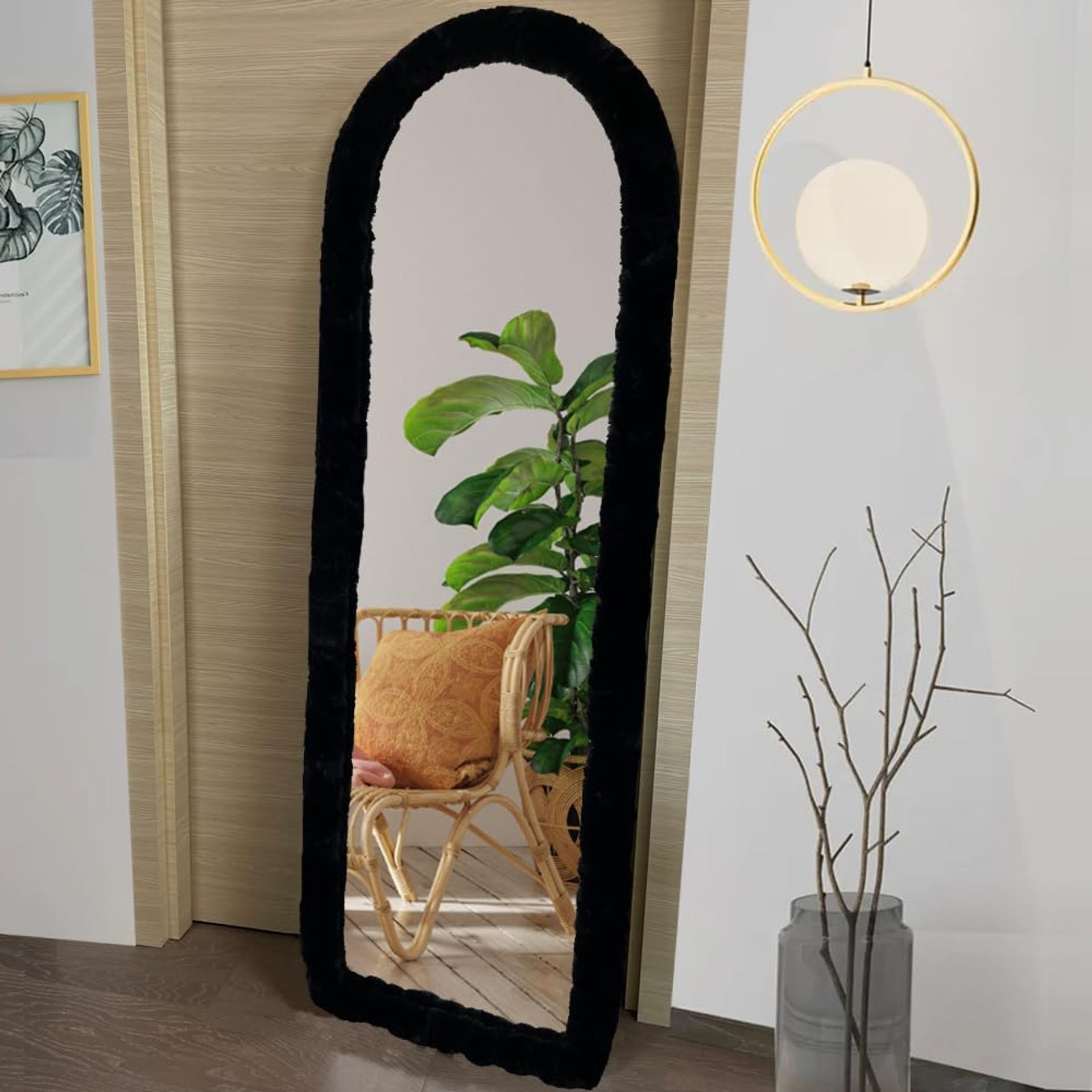 Plush Mirror Frame Cover – Stretchy & Soft Edge for Full-Length Mirrors (Up to 64"x21") – 8 Colours – Easy Installation - Spring Refresh